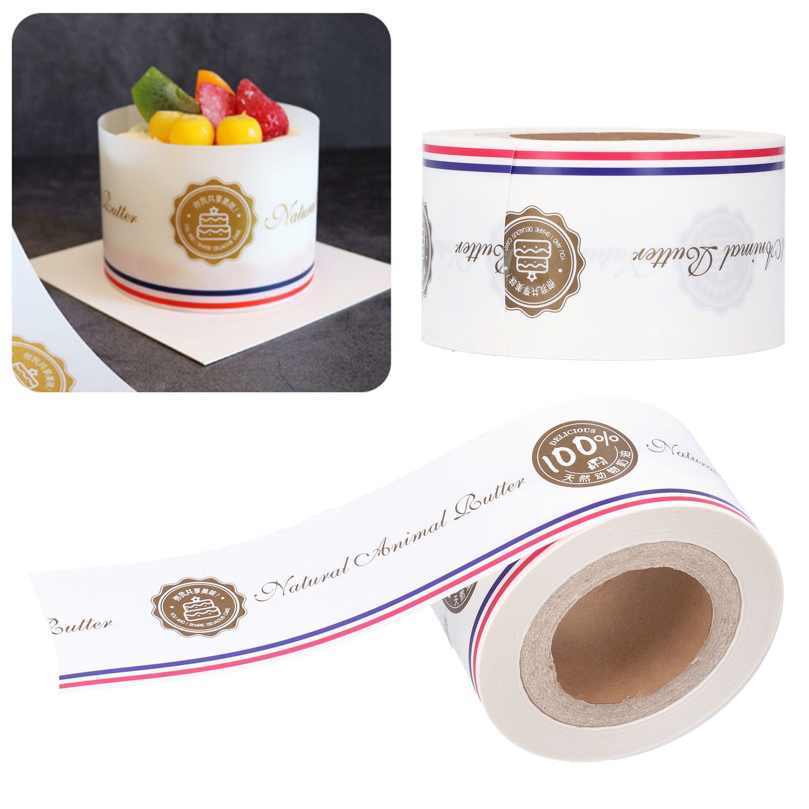 8cm 70M Cartoon Mousse Edge Wrapping Cake Collar Surrounding Wrap Baking view 9