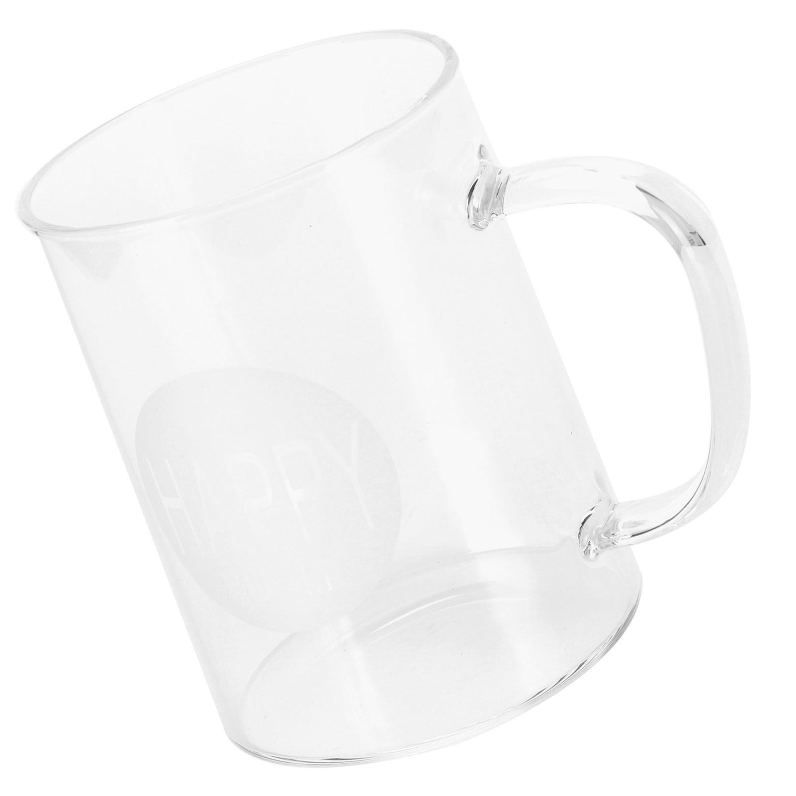 350ml Coffee Cup Transparent High Borosilicate Glass Mug with Handle for Milk view 4