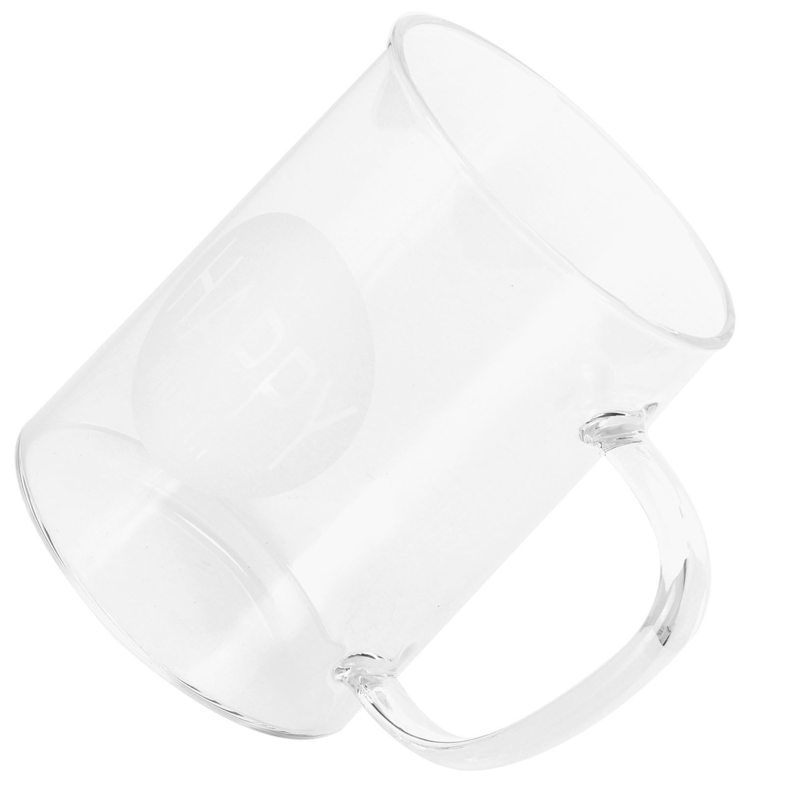 350ml Coffee Cup Transparent High Borosilicate Glass Mug with Handle for Milk view 5