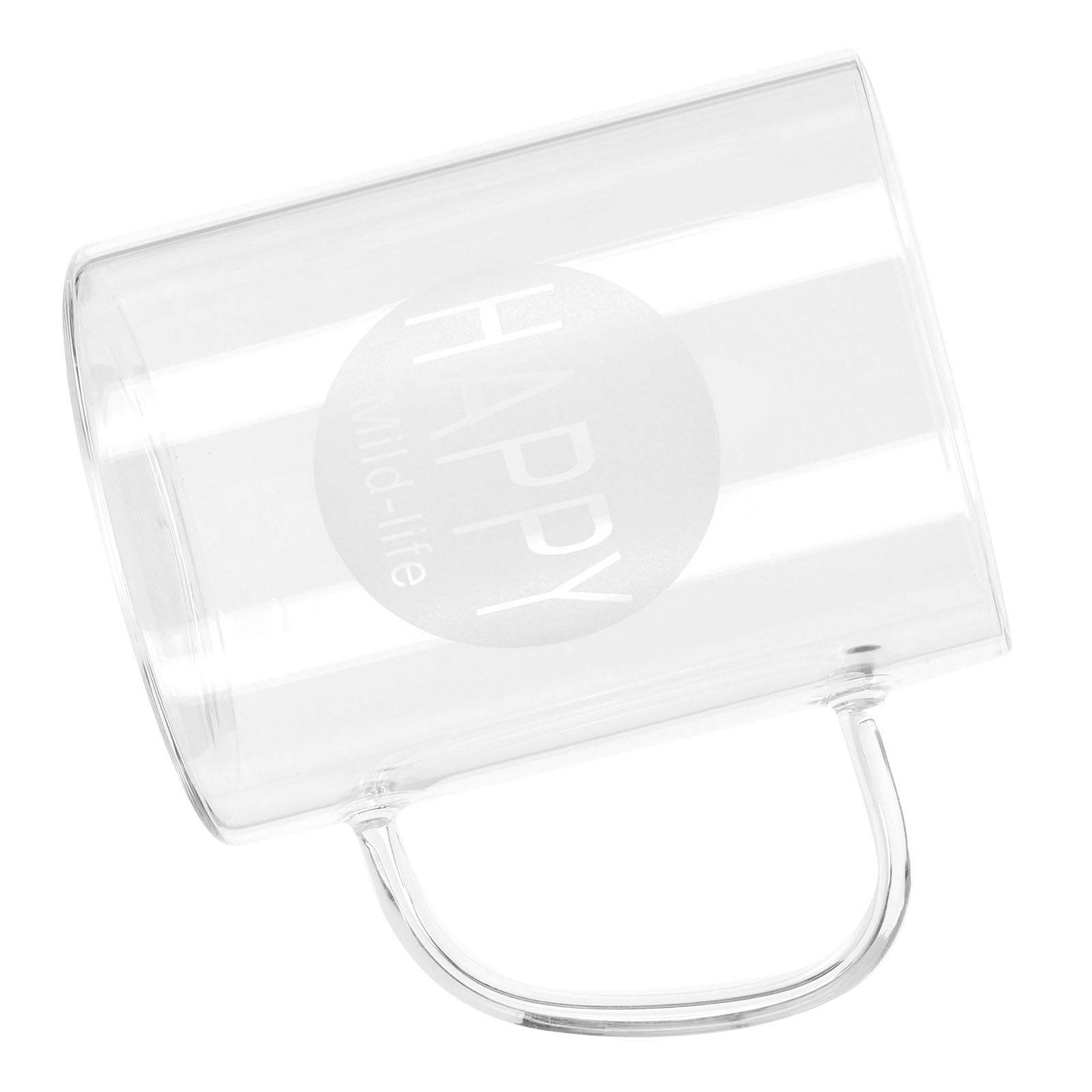 350ml Coffee Cup Transparent High Borosilicate Glass Mug with Handle for Milk view 6