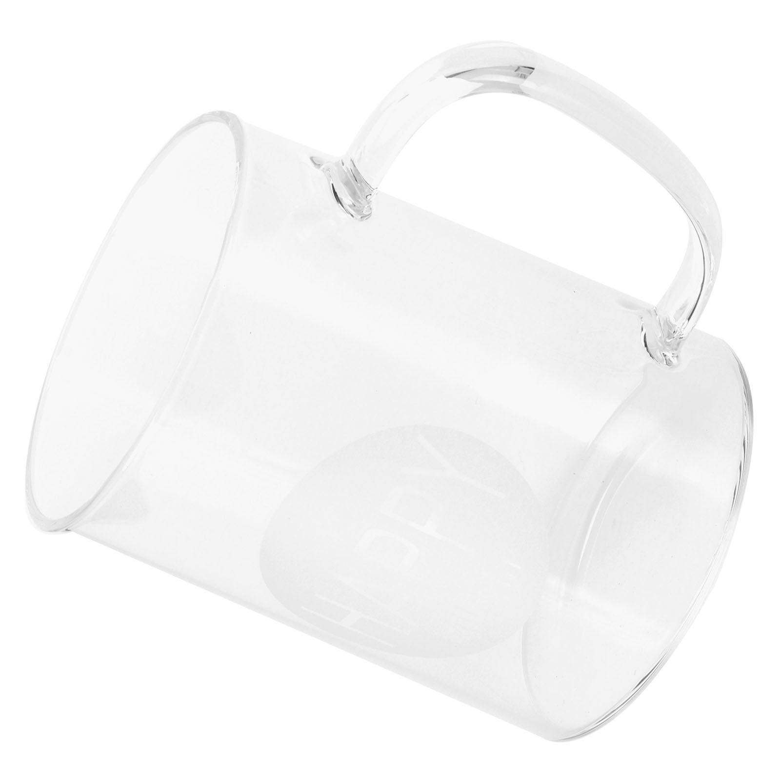 350ml Coffee Cup Transparent High Borosilicate Glass Mug with Handle for Milk view 7