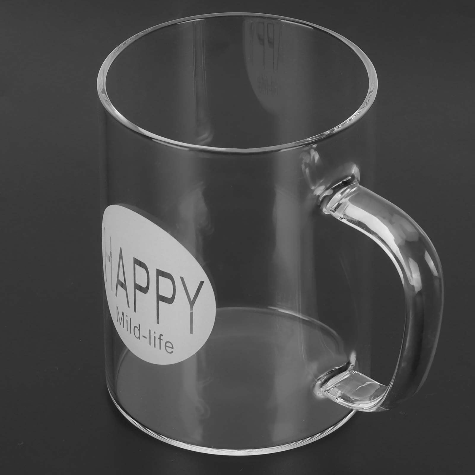 350ml Coffee Cup Transparent High Borosilicate Glass Mug with Handle for Milk view 13