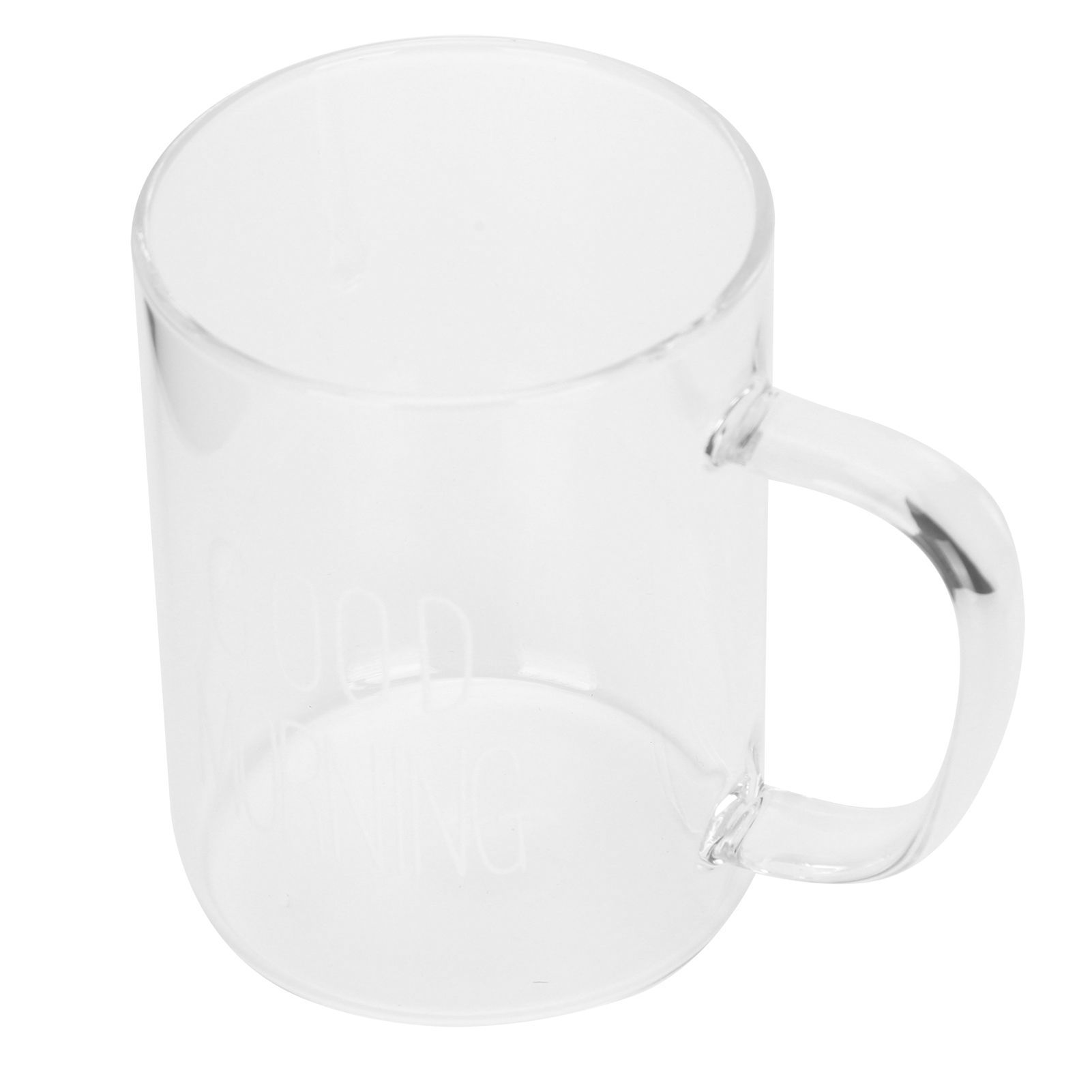 350ML Transparent Milk Coffee Mug with Handle Glass Water Cup Drinkware view 5