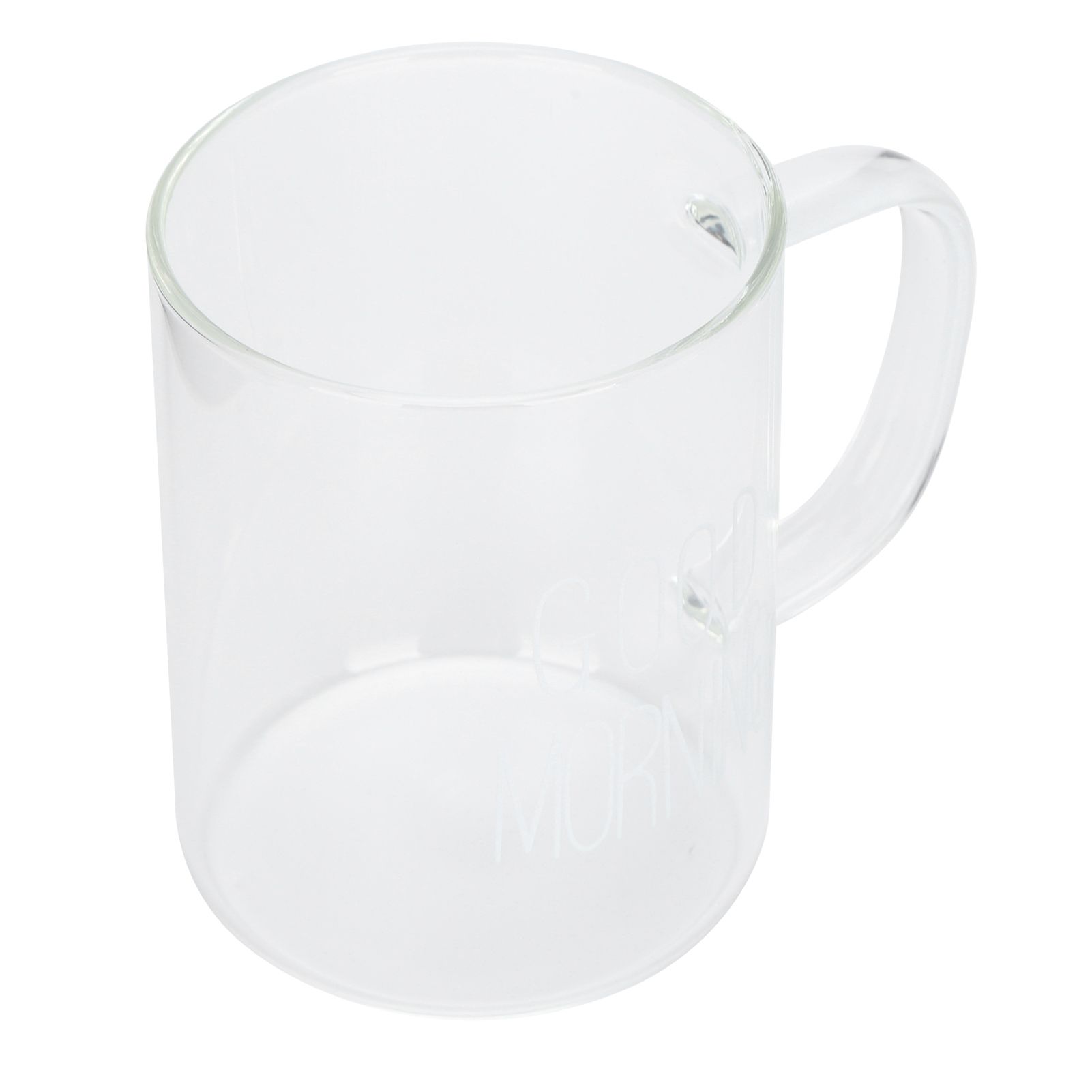 350ML Transparent Milk Coffee Mug with Handle Glass Water Cup Drinkware view 6