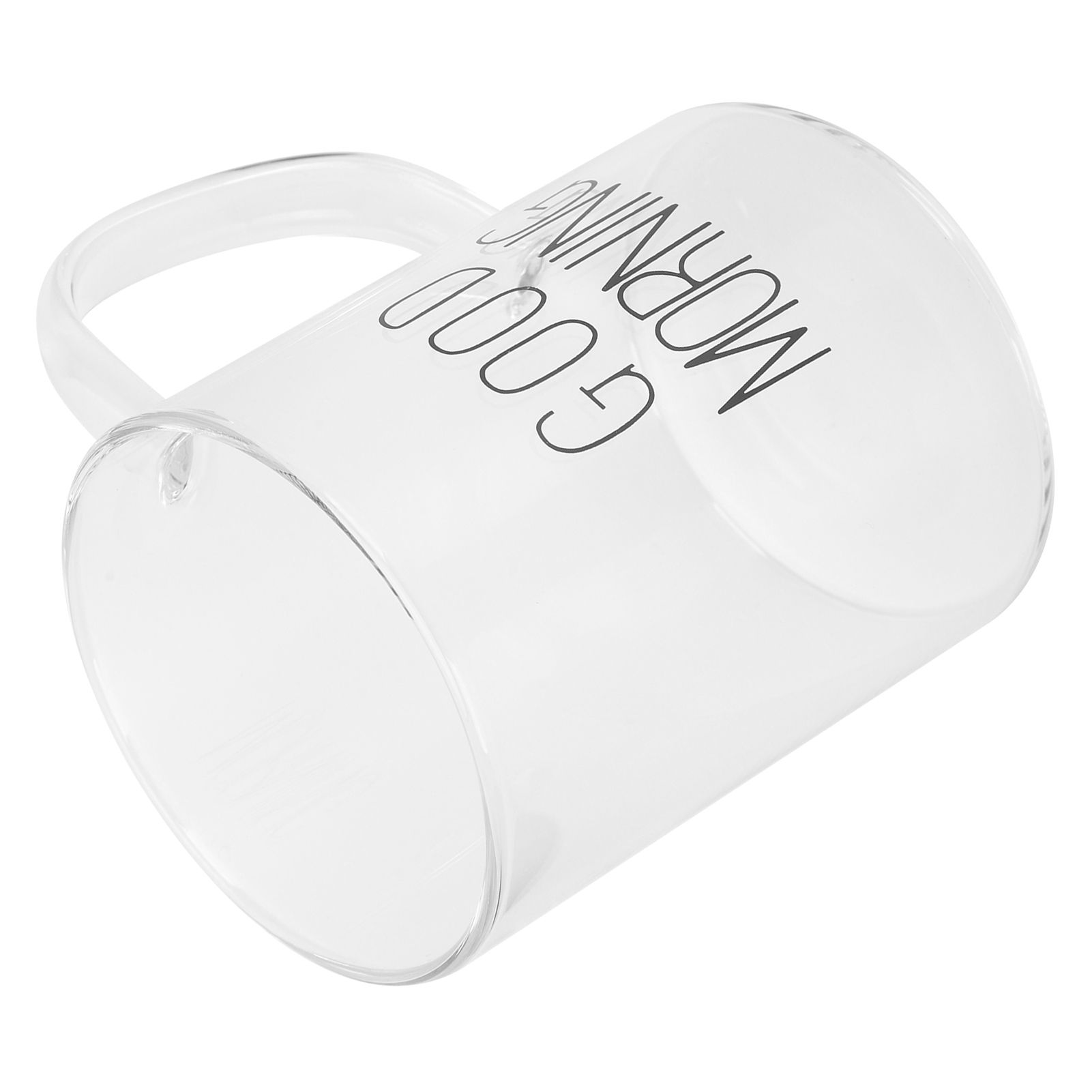 350ML Transparent Milk Coffee Mug with Handle Glass Water Cup Drinkware view 3