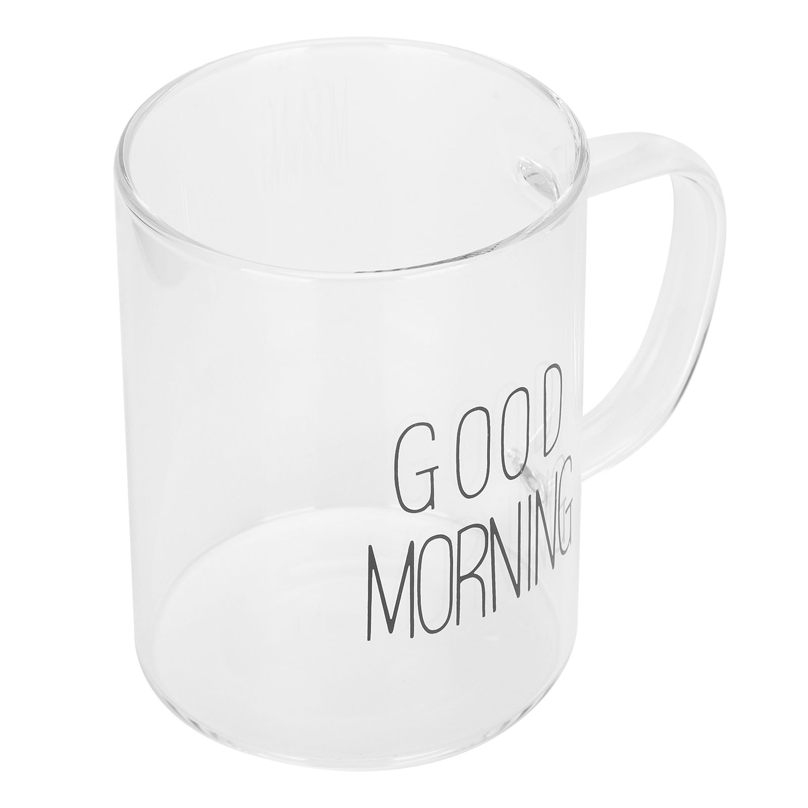350ML Transparent Milk Coffee Mug with Handle Glass Water Cup Drinkware view 4