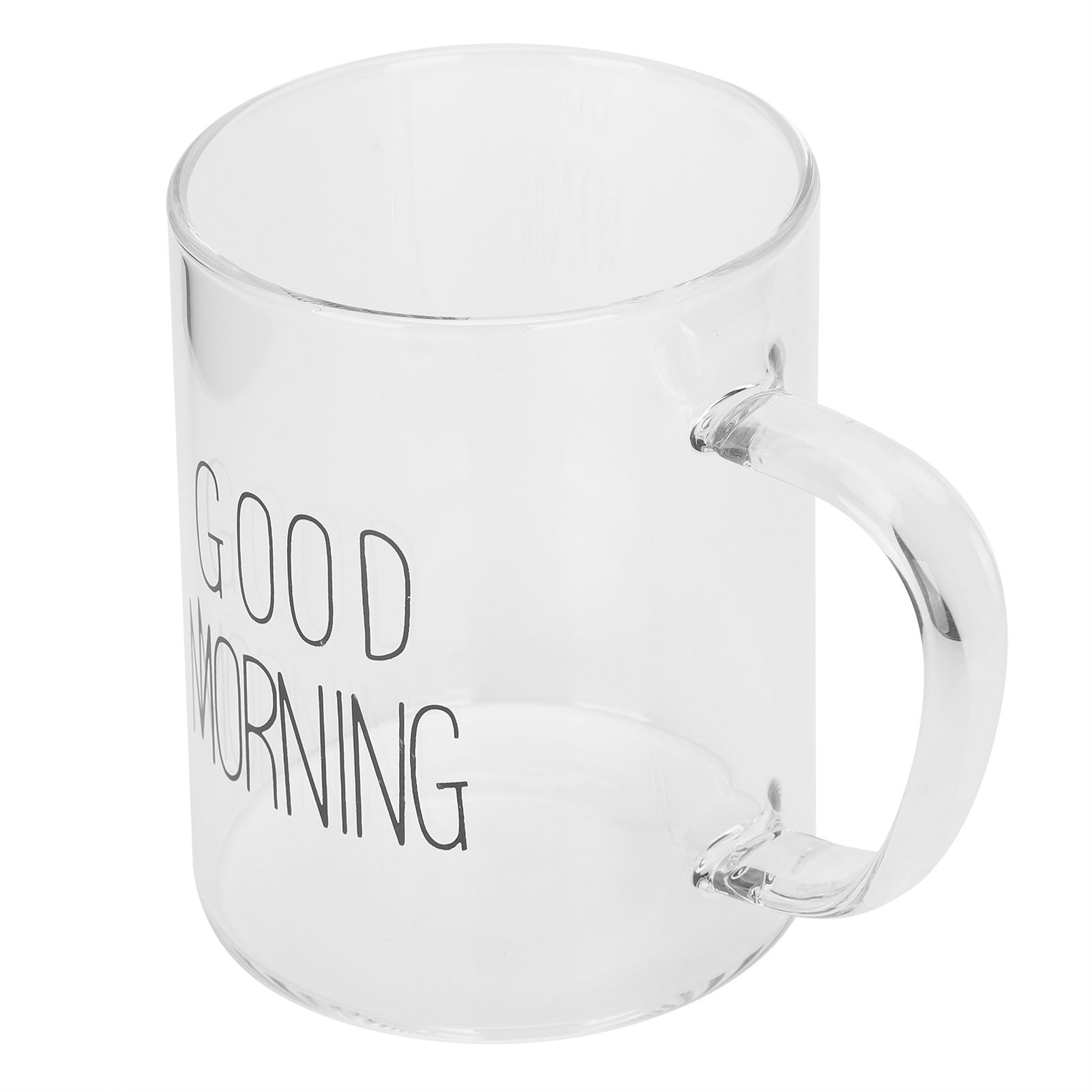 350ML Transparent Milk Coffee Mug with Handle Glass Water Cup Drinkware view 6