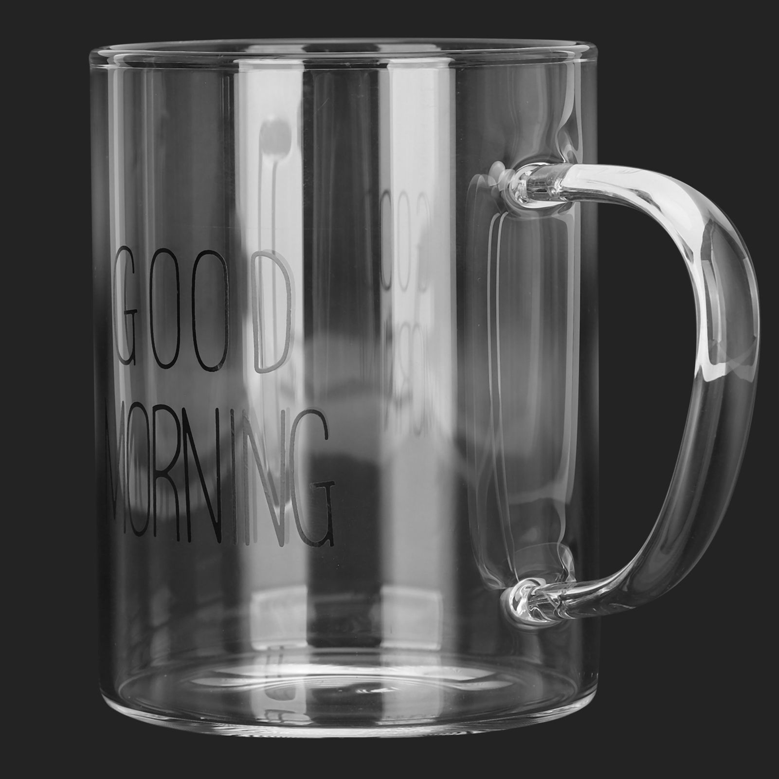 350ML Transparent Milk Coffee Mug with Handle Glass Water Cup Drinkware view 15