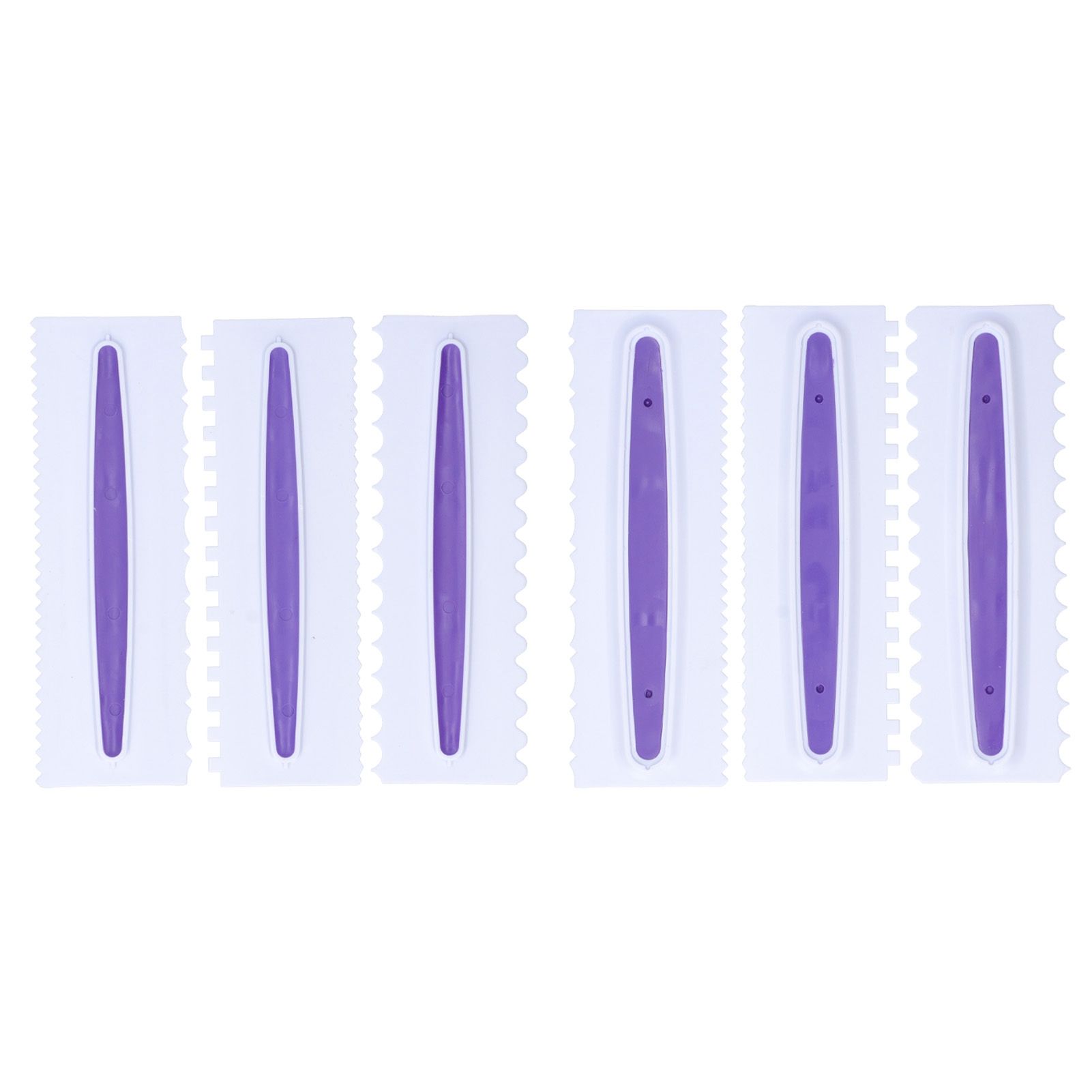 3Pcs Cake Icing Spatula Frosting Scraper Comb Edge Smoothing Decorating Tool view 8