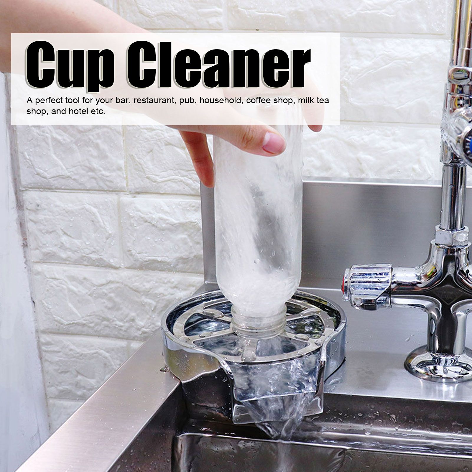 Stainless Stee High Pressure Glass Rinser Automatic Cup Rinser Washer for Bar view 15