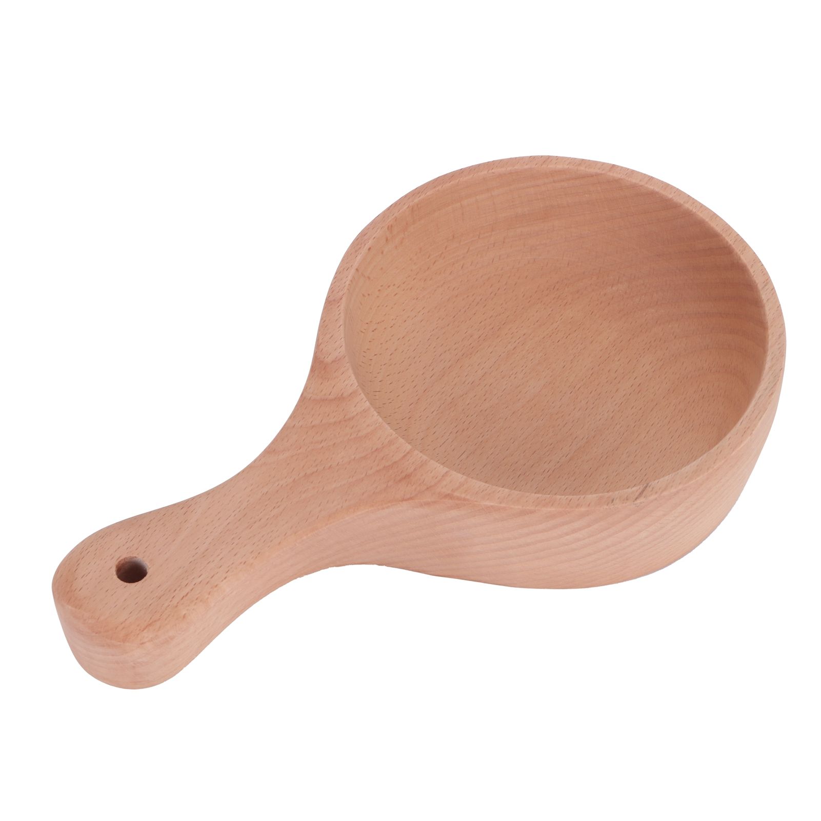Wooden Salad Bowl with Handle JapaneseStyle Noodles Fruit Bowl Kitchen Tablewares view 4