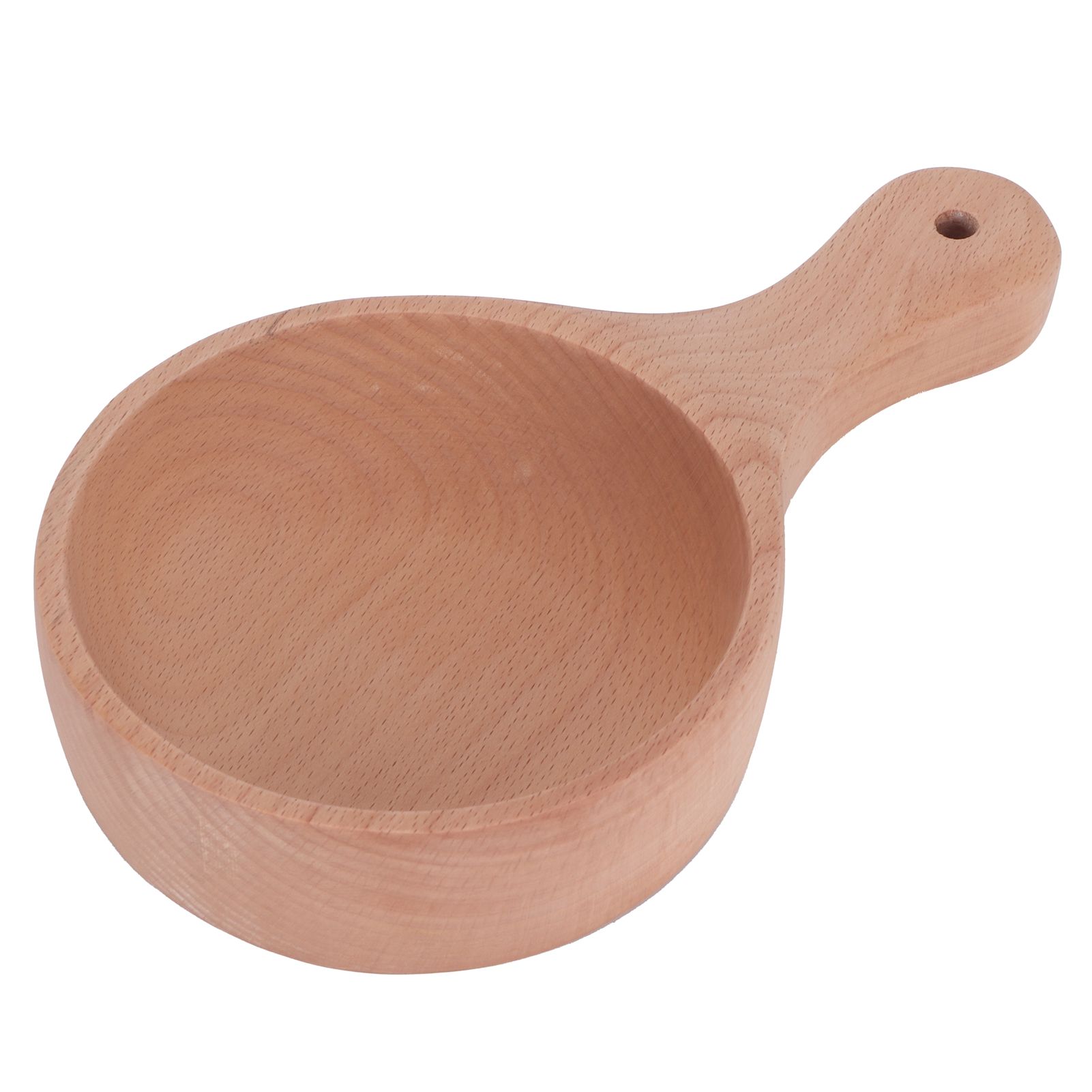 Wooden Salad Bowl with Handle JapaneseStyle Noodles Fruit Bowl Kitchen Tablewares view 6