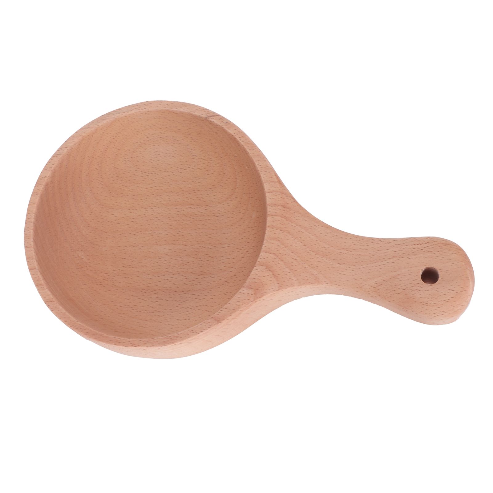 Wooden Salad Bowl with Handle JapaneseStyle Noodles Fruit Bowl Kitchen Tablewares view 8