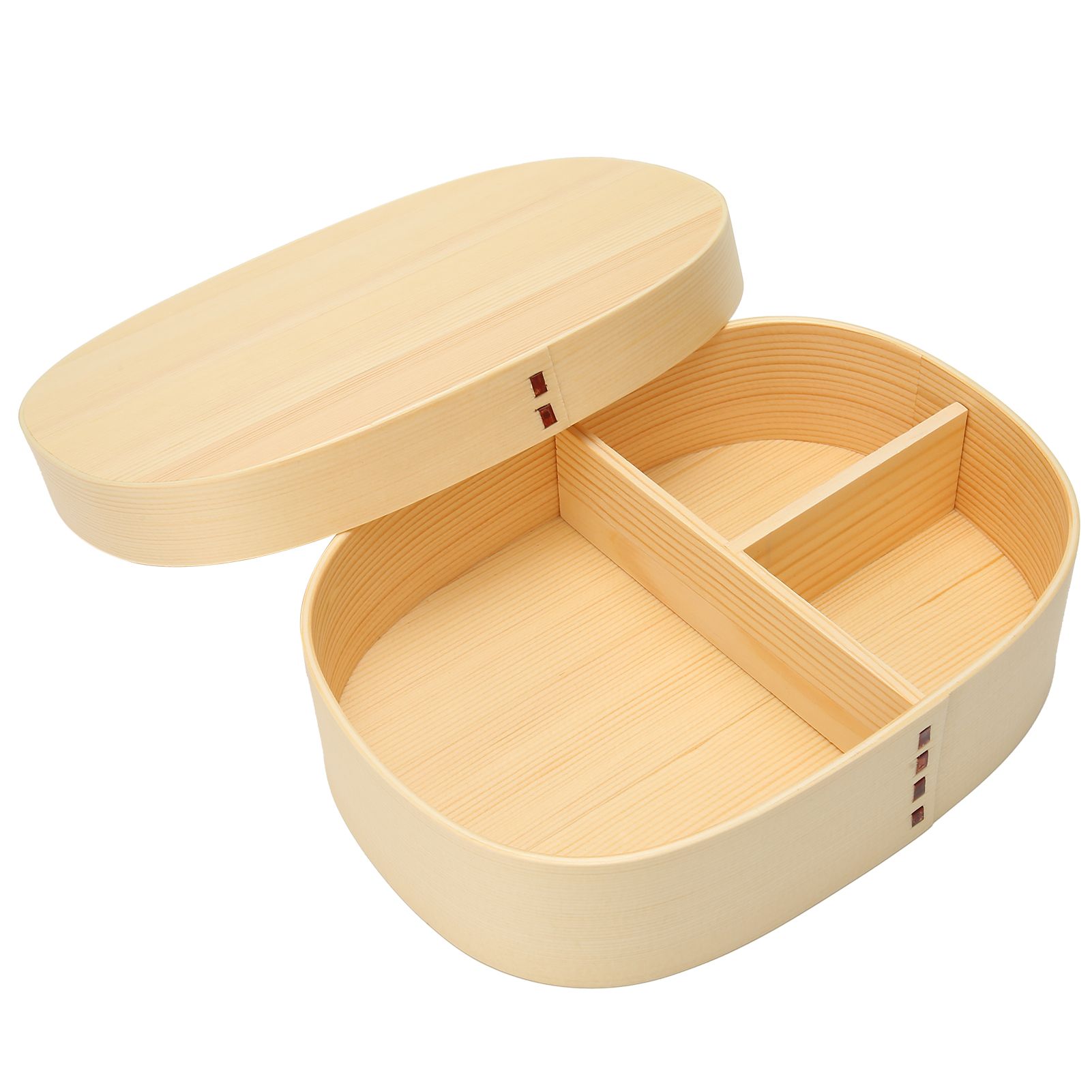 Lunch Box Portable Japanese Style Single Layer Wooden Food Sushi Container view 3