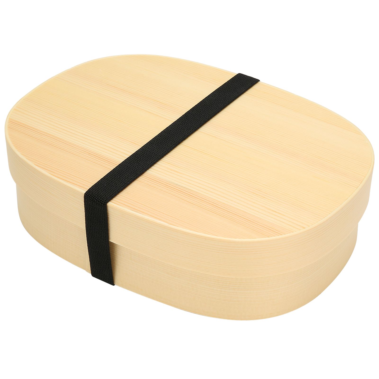 Lunch Box Portable Japanese Style Single Layer Wooden Food Sushi Container view 7