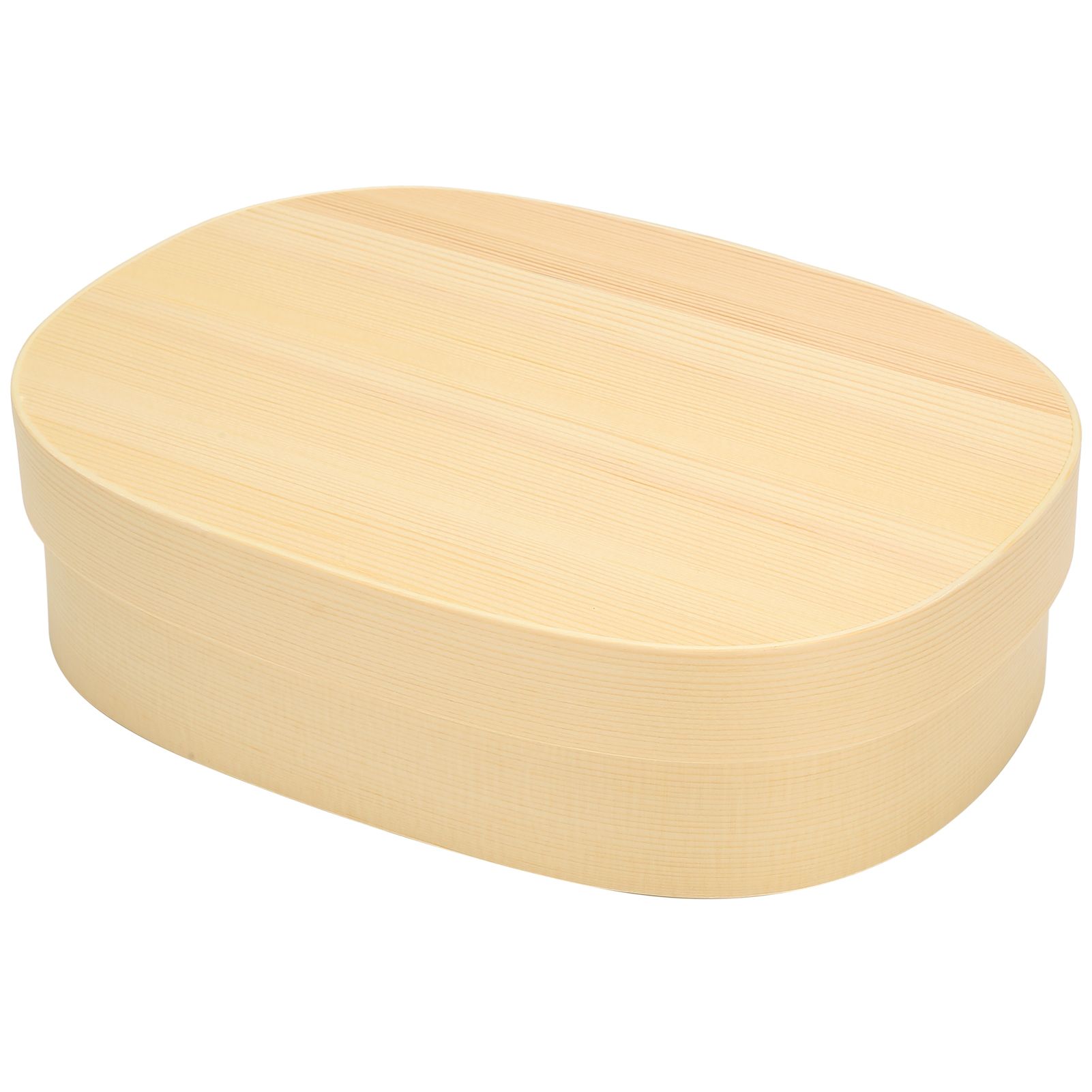 Lunch Box Portable Japanese Style Single Layer Wooden Food Sushi Container view 8