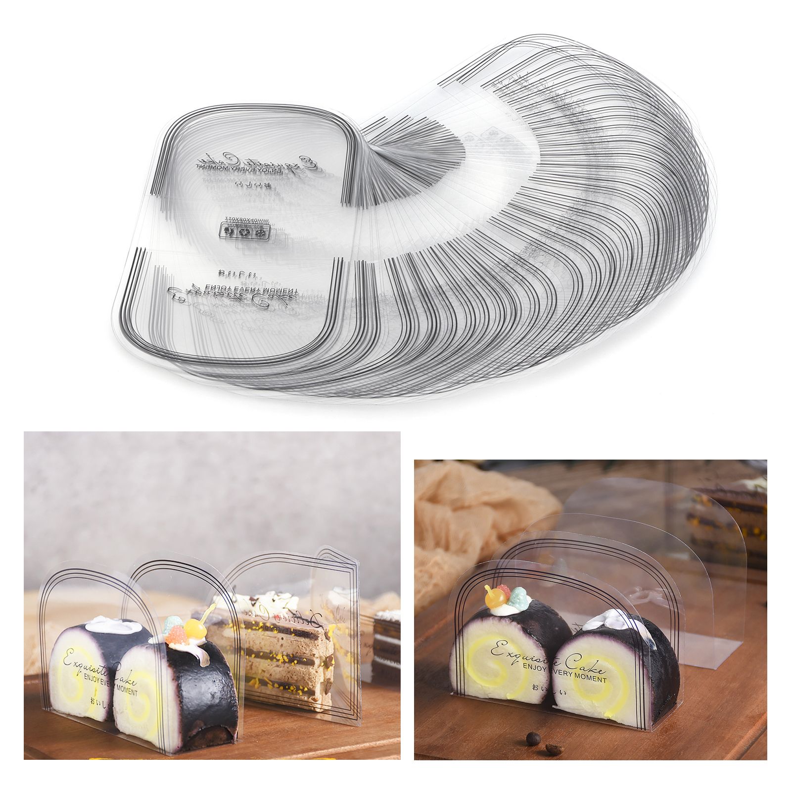 100Pcs Cake Edge Wrap Semicircle Transparent Cake Mousse Baking Collar Accessory view 10
