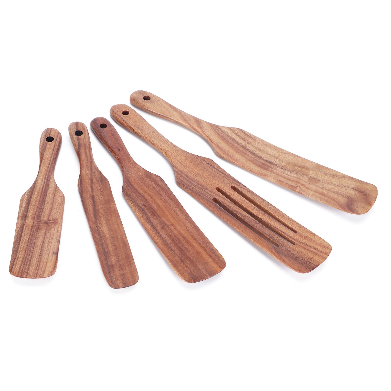 5Pcs/Set Wooden Spatulas Turner Cooking Utensil Kit Tableware Kitchen Accessories view 4