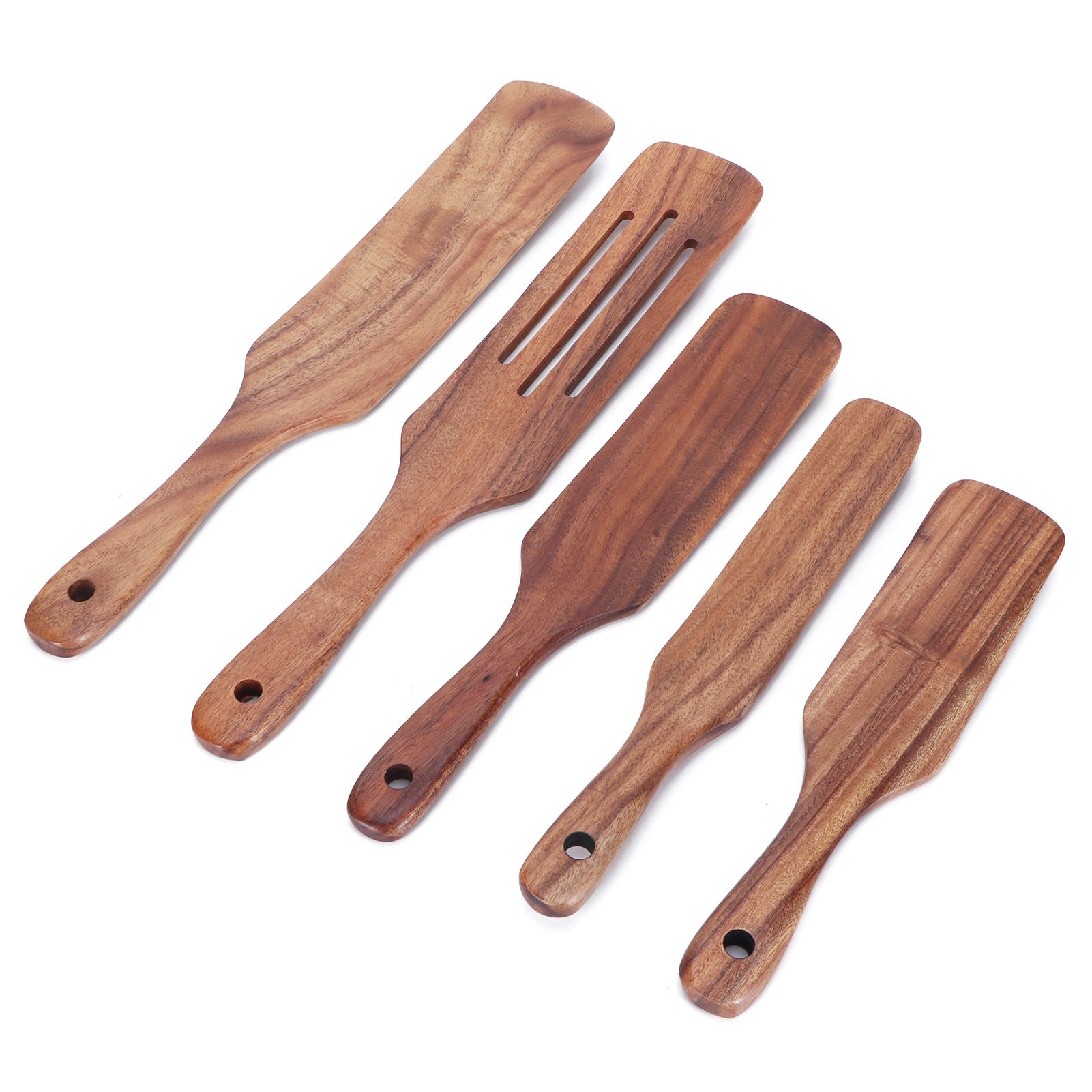 5Pcs/Set Wooden Spatulas Turner Cooking Utensil Kit Tableware Kitchen Accessories view 5