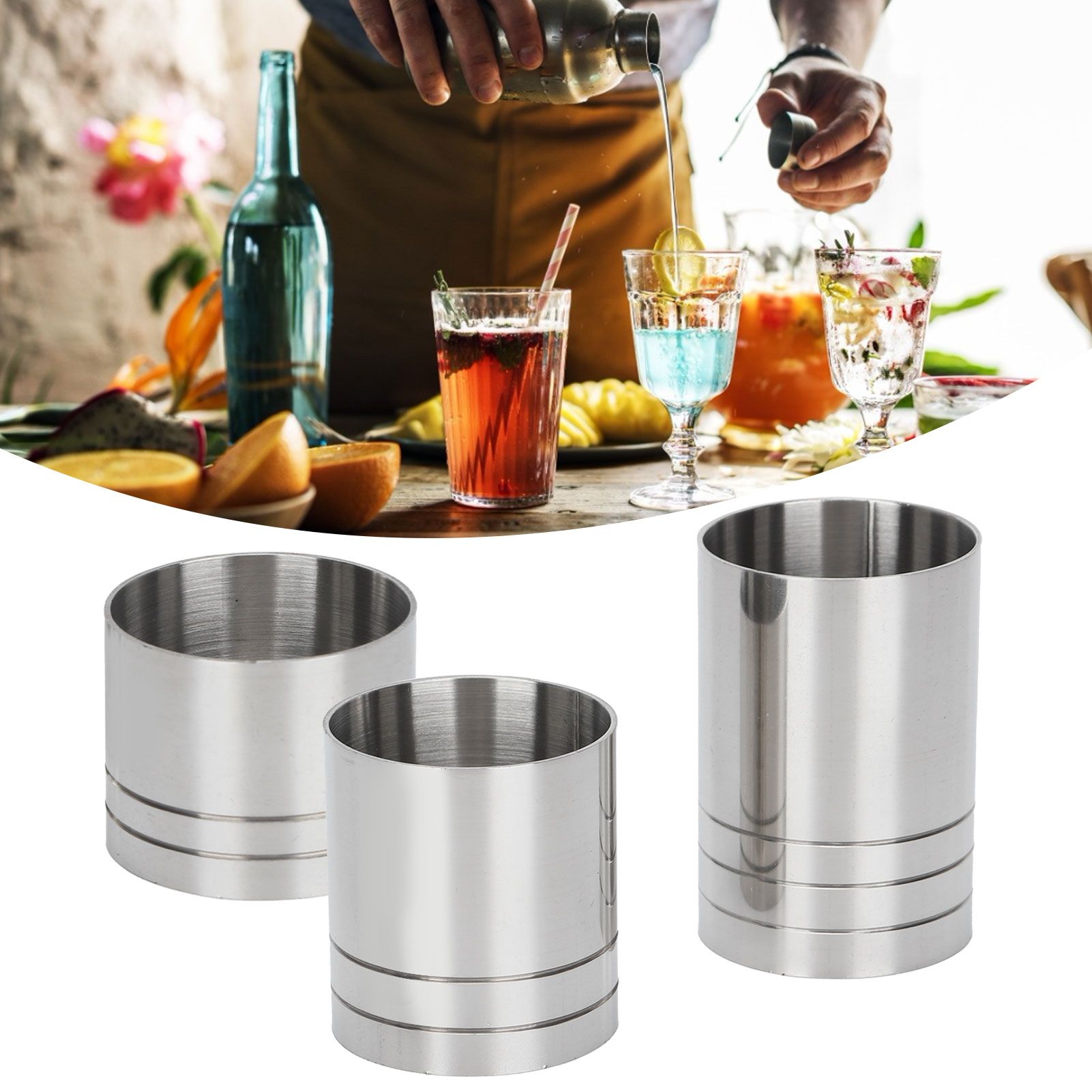 Cocktail Jigger Bar Drink Measuring Cup Ounce Cup Set Bartender Tool (25ml view 9