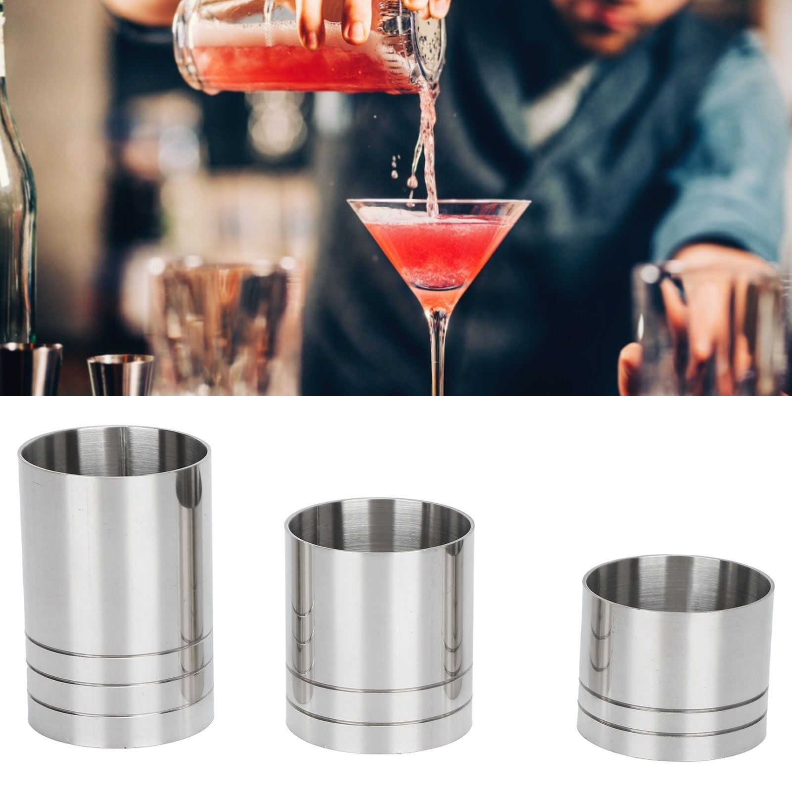 Cocktail Jigger Bar Drink Measuring Cup Ounce Cup Set Bartender Tool (25ml view 10