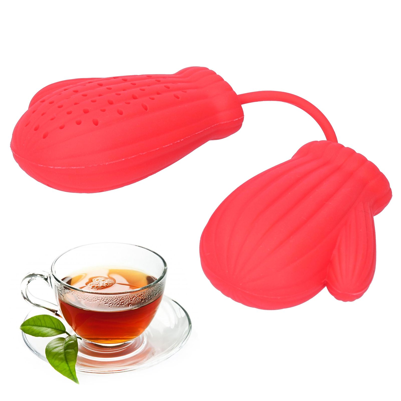Gloves Shaped Tea Infuser Silicone Tea Filter Strainers Halloween Gift Kitchen view 9