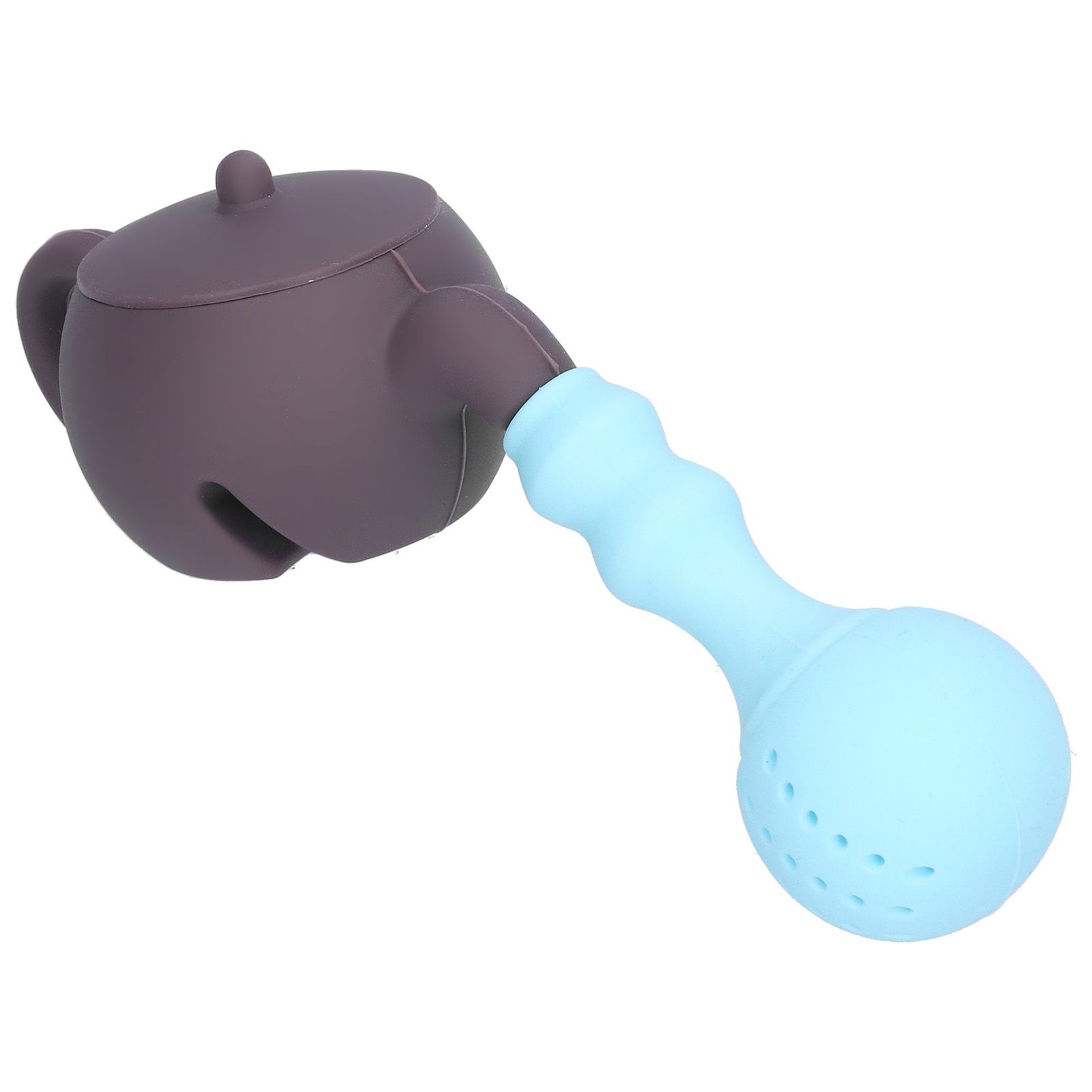 Silicone Tea Infuser Multifunction Teapot Shape Tea Leaf Strainer Filter Brown view 8