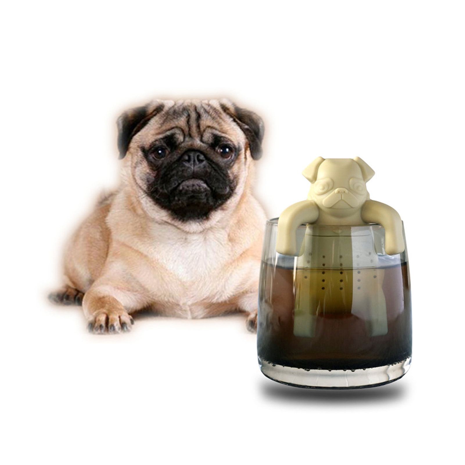Cute Dog Shape Tea Strainer Silicone Tea Leaf Infuser Filter for Home Office view 9