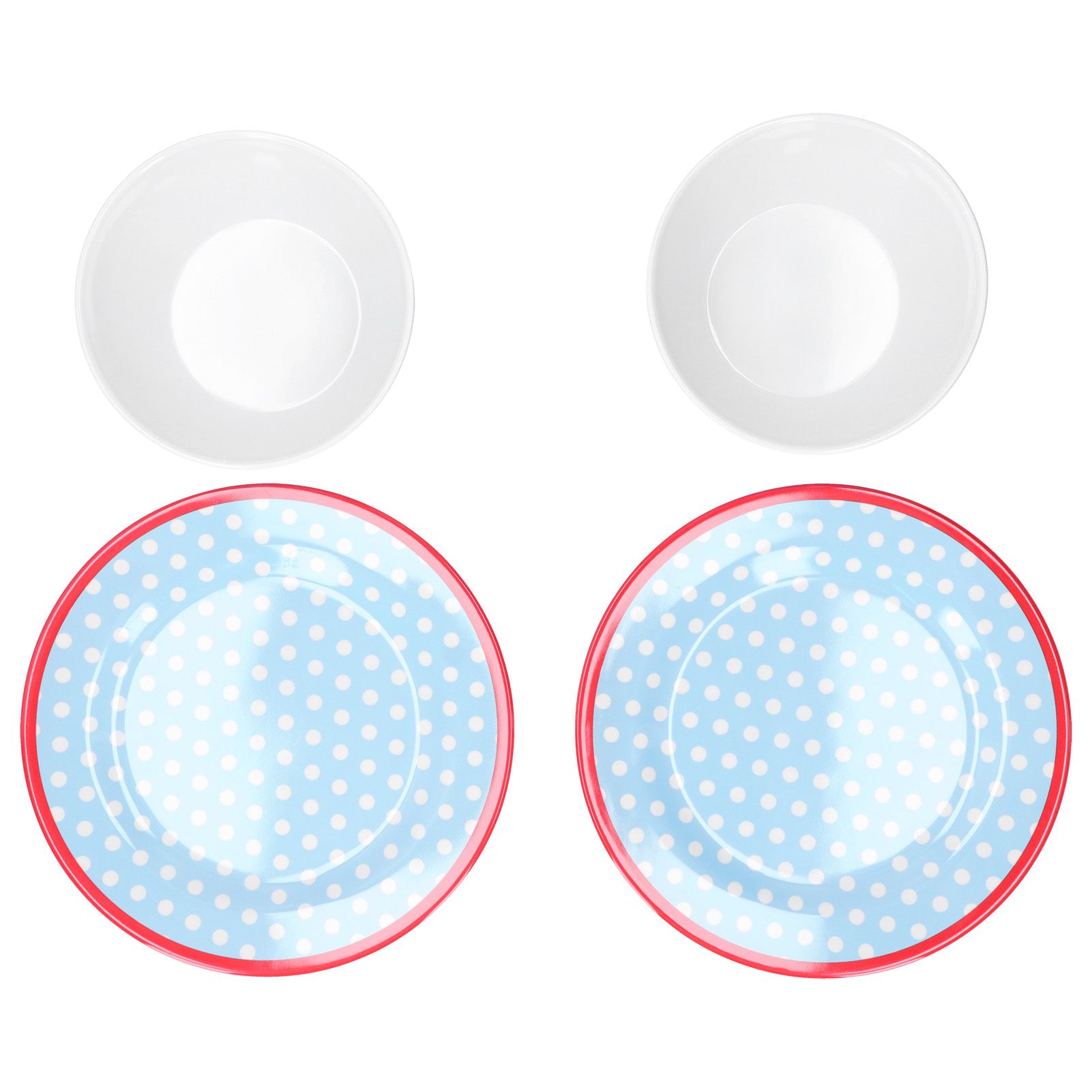 4Pcs/Set Salad Fruit Plate Dish Bowl Set Dinnerware Tableware for Home view 7