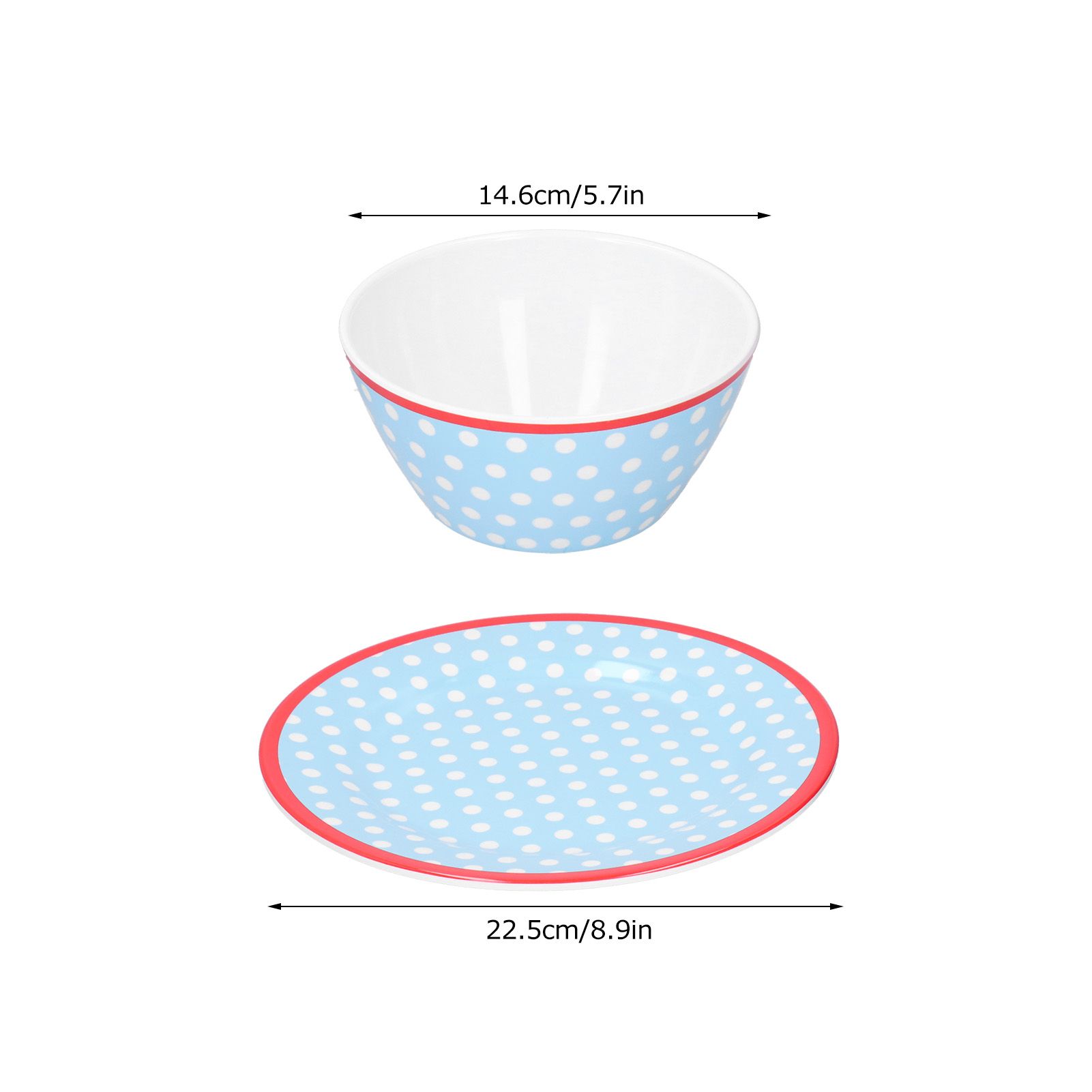 4Pcs/Set Salad Fruit Plate Dish Bowl Set Dinnerware Tableware for Home view 11