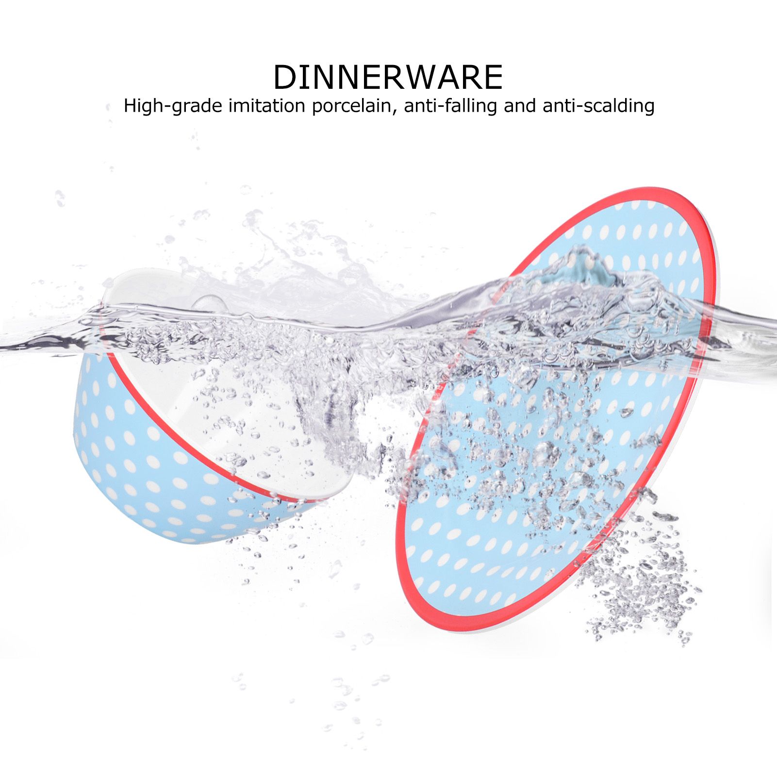 4Pcs/Set Salad Fruit Plate Dish Bowl Set Dinnerware Tableware for Home view 13