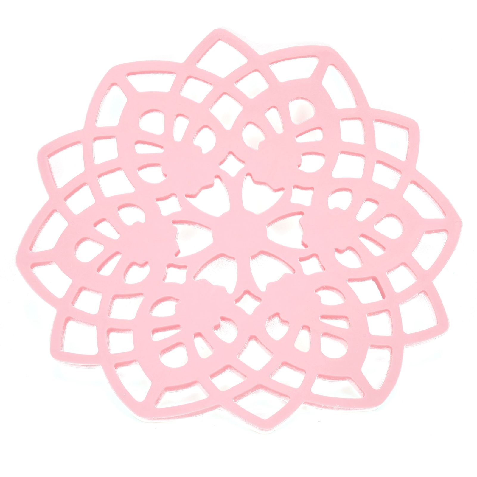 Pink Table Mat Hollow Heat Insulation Pad Cup Bowl Pot Holder Placemat Kitchen view 6