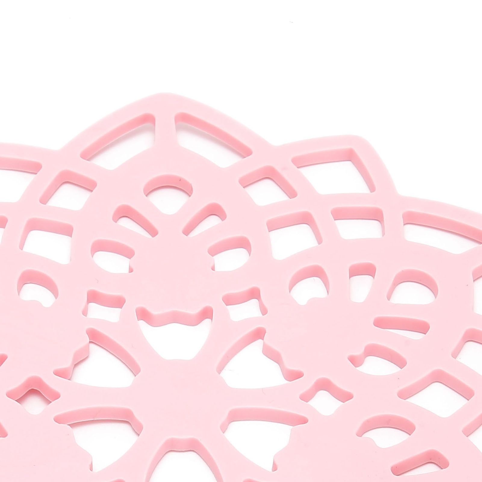 Pink Table Mat Hollow Heat Insulation Pad Cup Bowl Pot Holder Placemat Kitchen view 13