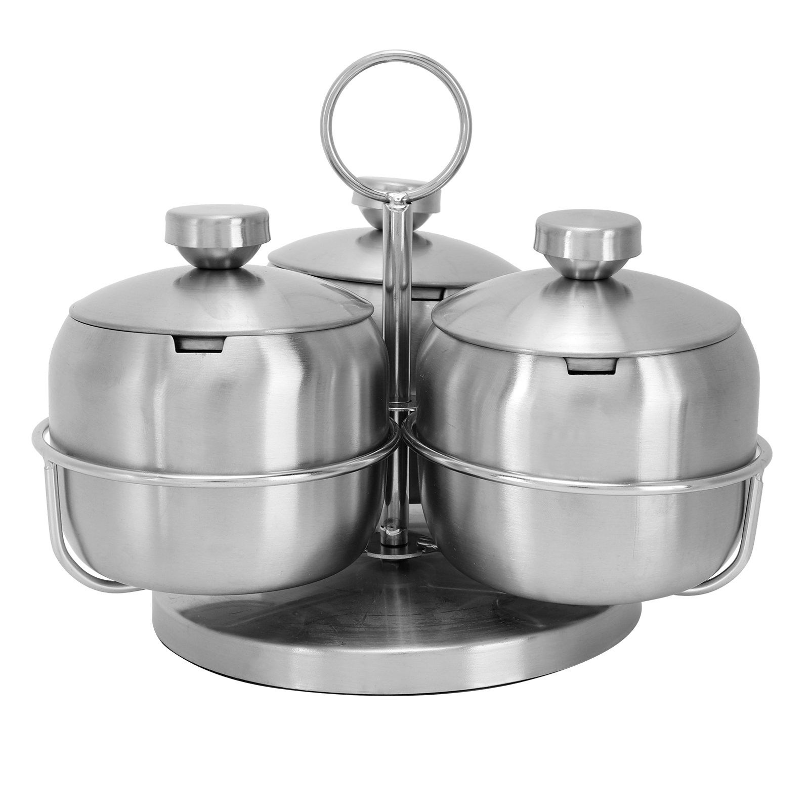 Seasoning Pot Set Innovative Rotating Condiment Spice Salt Sugar Jar Container
