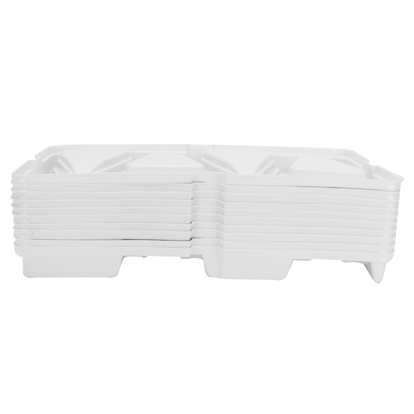 10pcs Baking Cake Box 4 Grid Triangular Transparent Material Cake Box for view 2