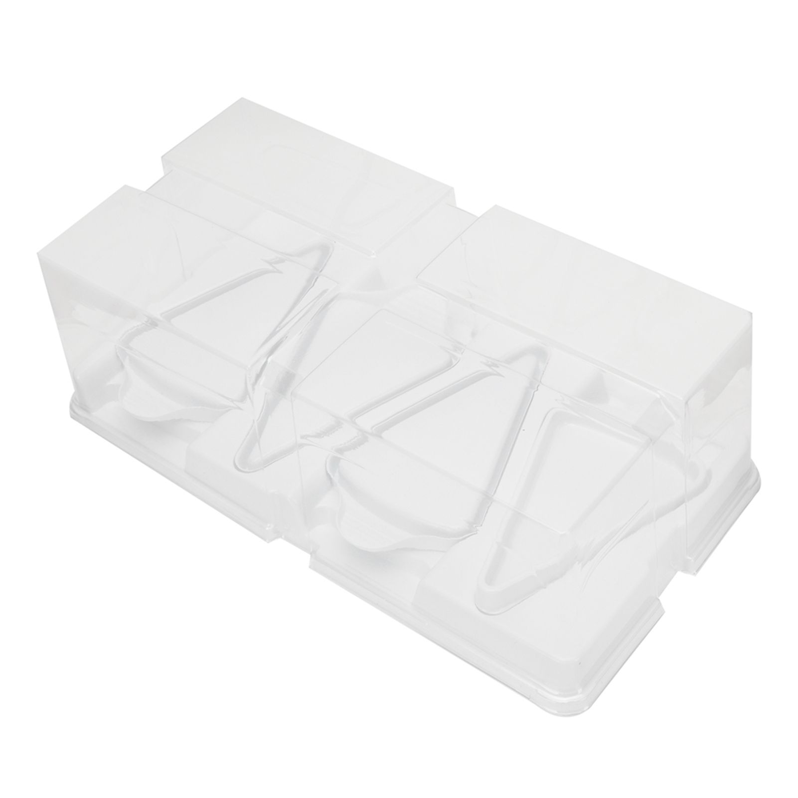 10pcs Baking Cake Box 4 Grid Triangular Transparent Material Cake Box for view 8