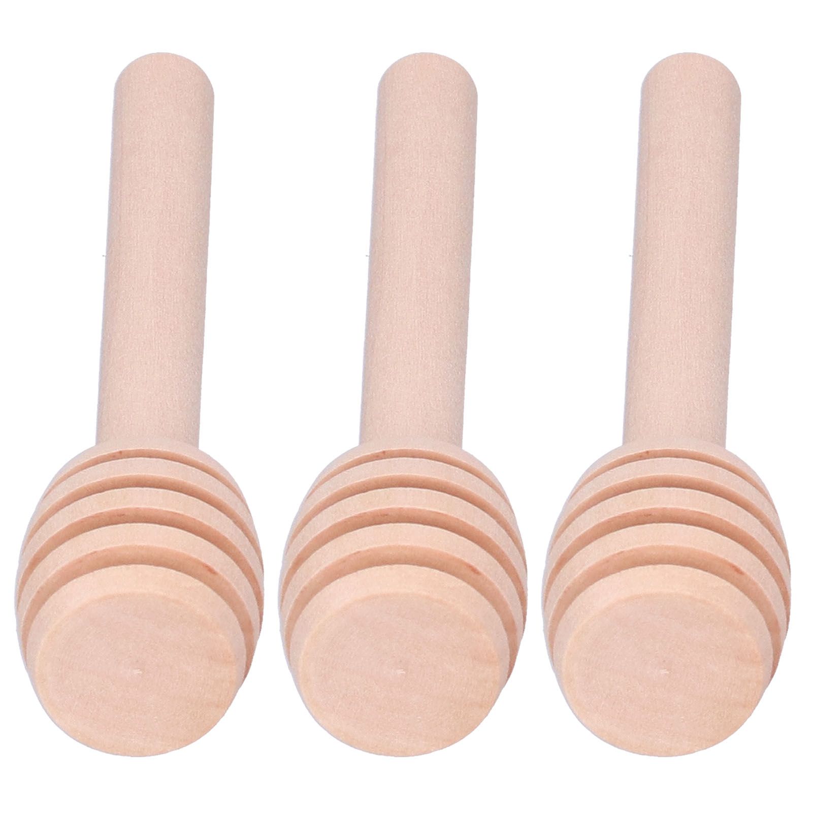 50PCS 8CM Wood Honey Dipper Sticks Honey Stirrer Dispensing Wand for Wedding view 4