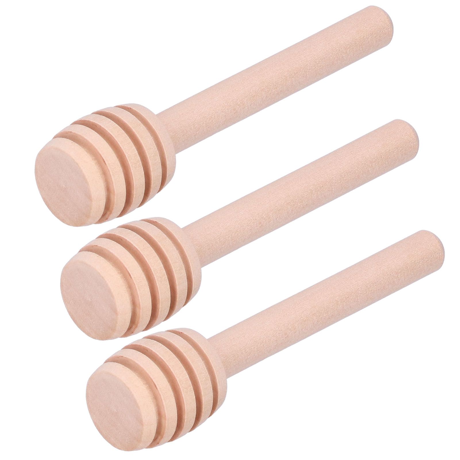 50PCS 8CM Wood Honey Dipper Sticks Honey Stirrer Dispensing Wand for Wedding view 5