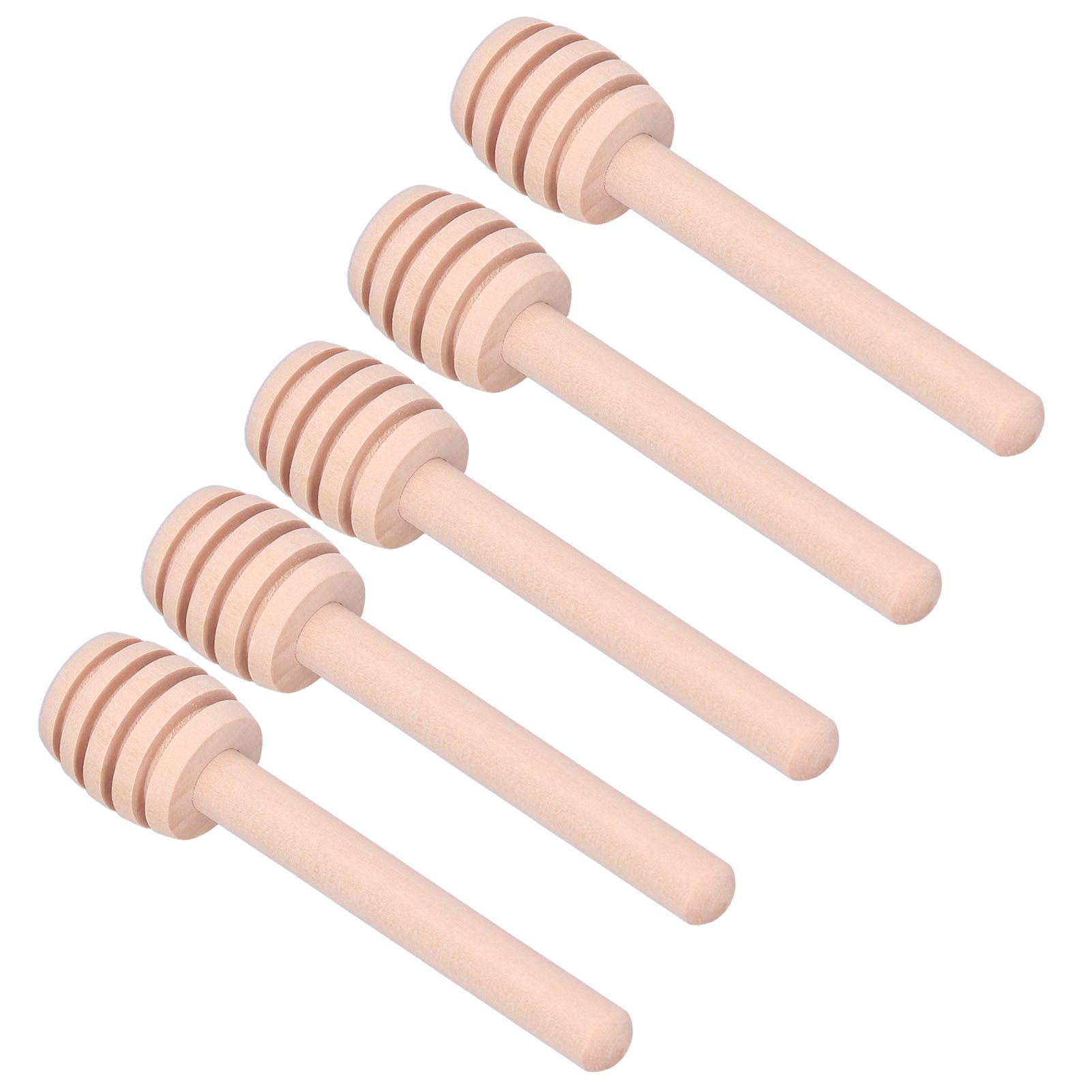 50PCS 8CM Wood Honey Dipper Sticks Honey Stirrer Dispensing Wand for Wedding view 7