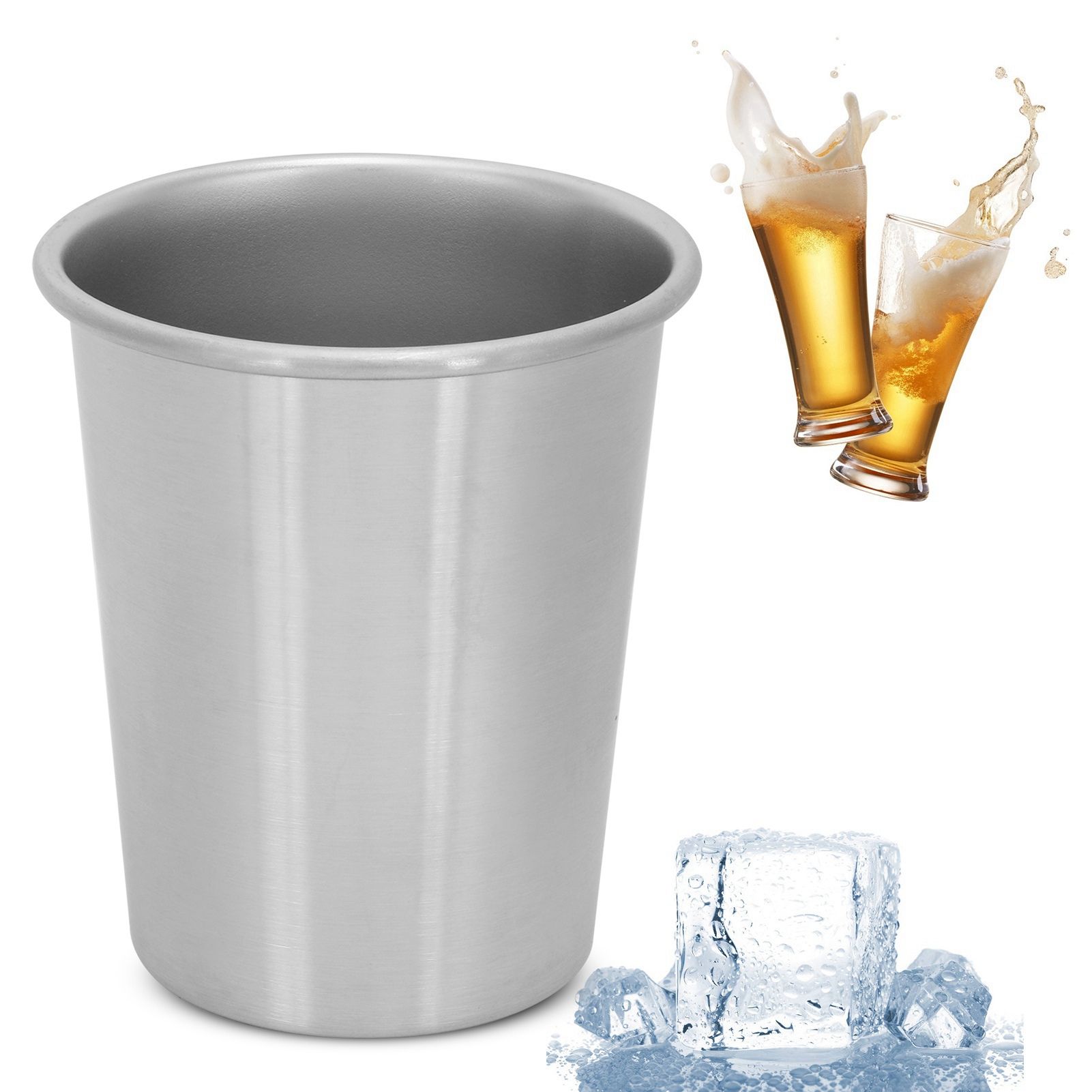 Water Cup Portable Non Slip 304 Stainless Steel Beer Wine Mug Drinkware for view 9