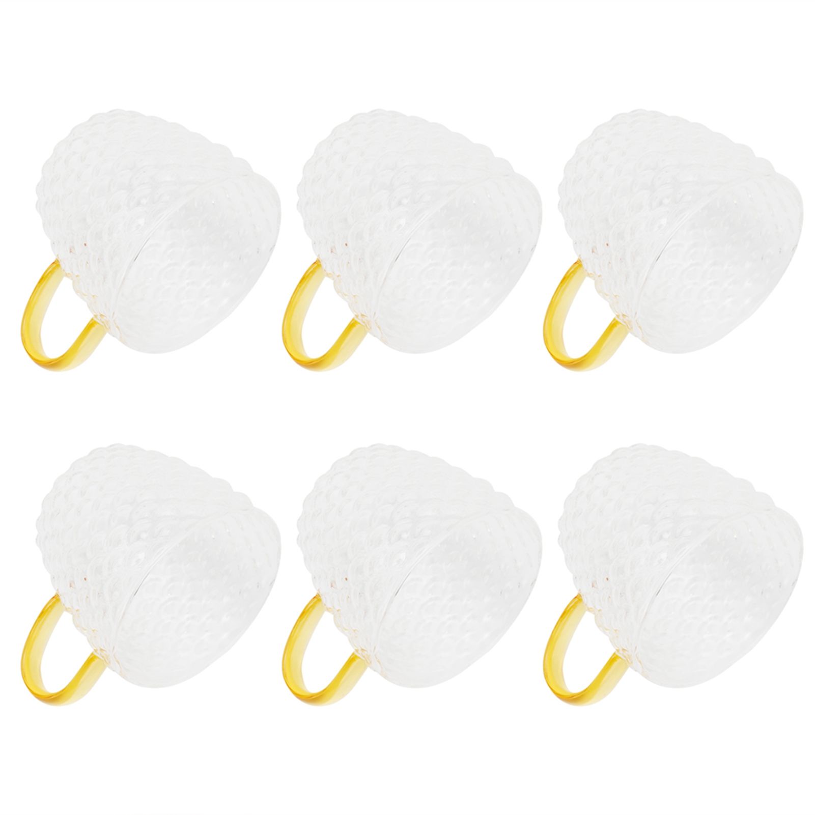 6Pcs Heat Resistant Glass Cup Tea Cup with Handle Tea Set Accessories for Home view 8