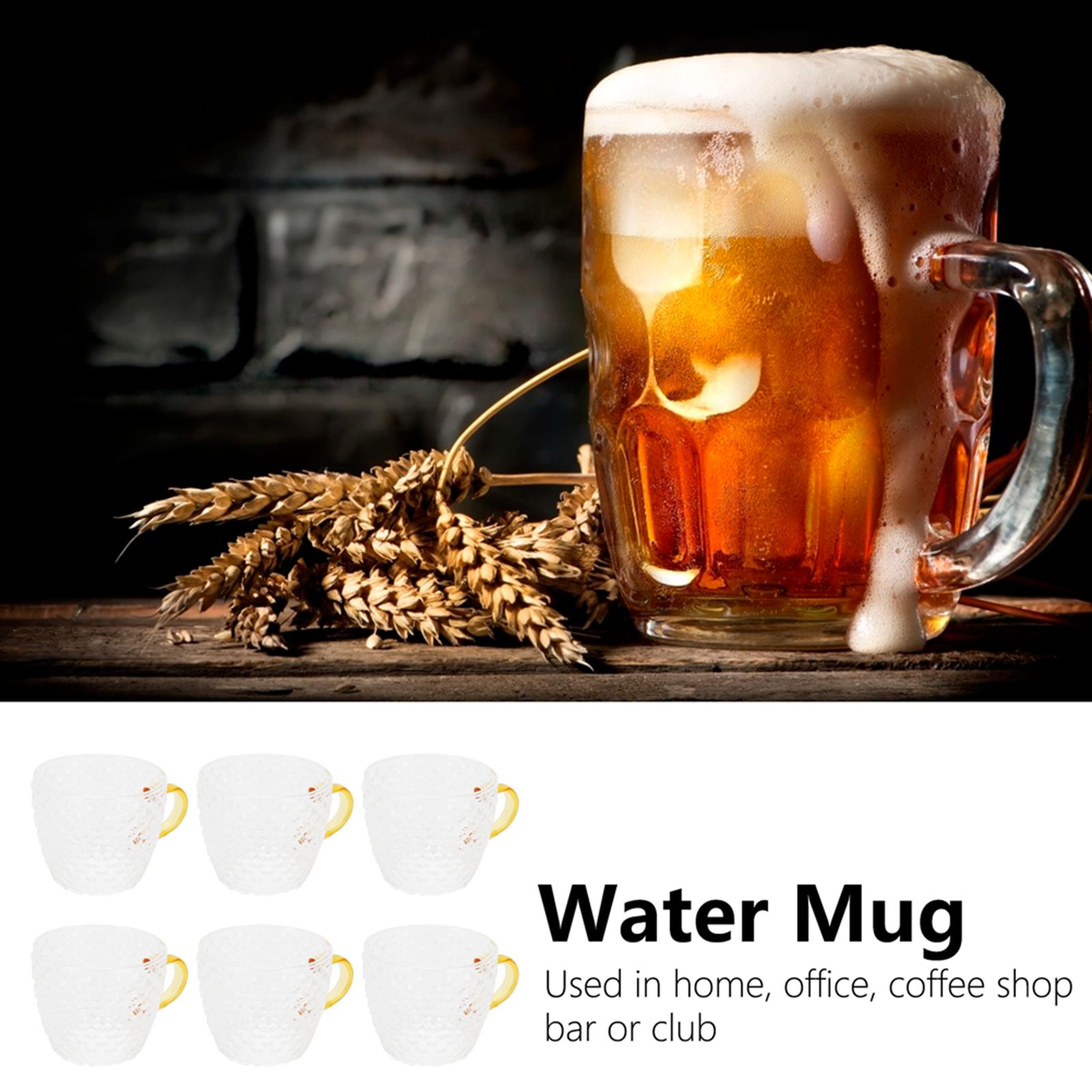 6Pcs Heat Resistant Glass Cup Tea Cup with Handle Tea Set Accessories for Home view 15
