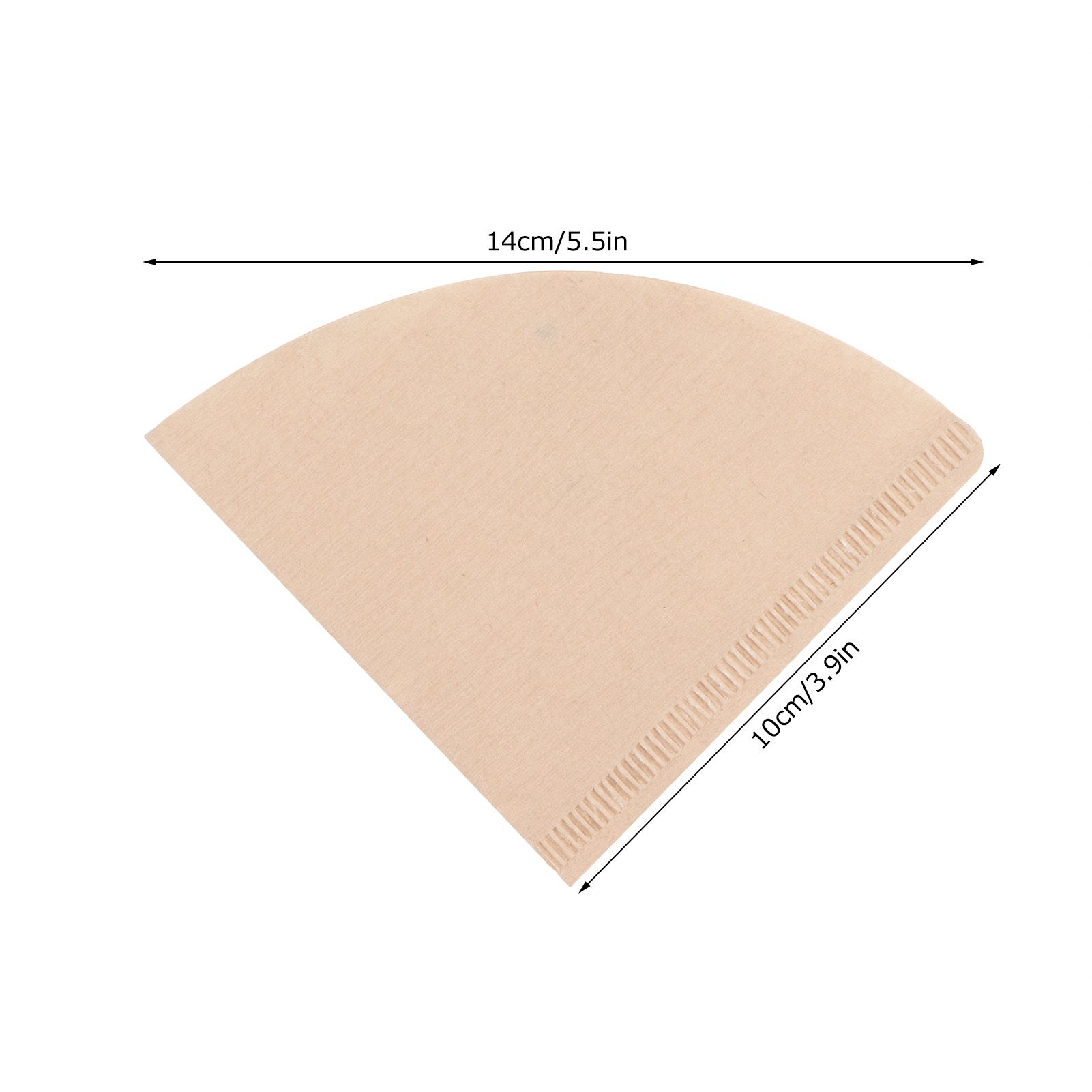 100Pcs Coffee Filter Paper Cone Shaped Disposable Coffer Filters Accessory 14x10cm view 14