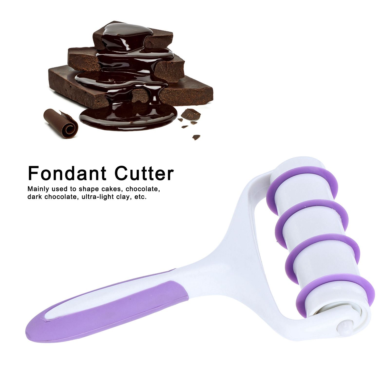 Fondant Dough Roller Cutter Biscuits Pastry Mold Household Baking Cake DIY view 14