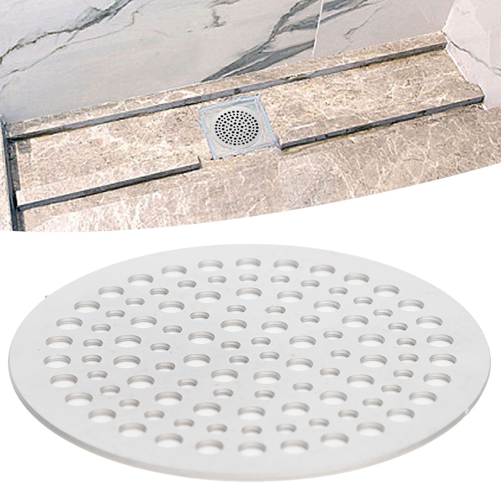 68mm Round Floor Drain Cover Sewer Anti Blocking Hair Strainer Filter Drain view 9