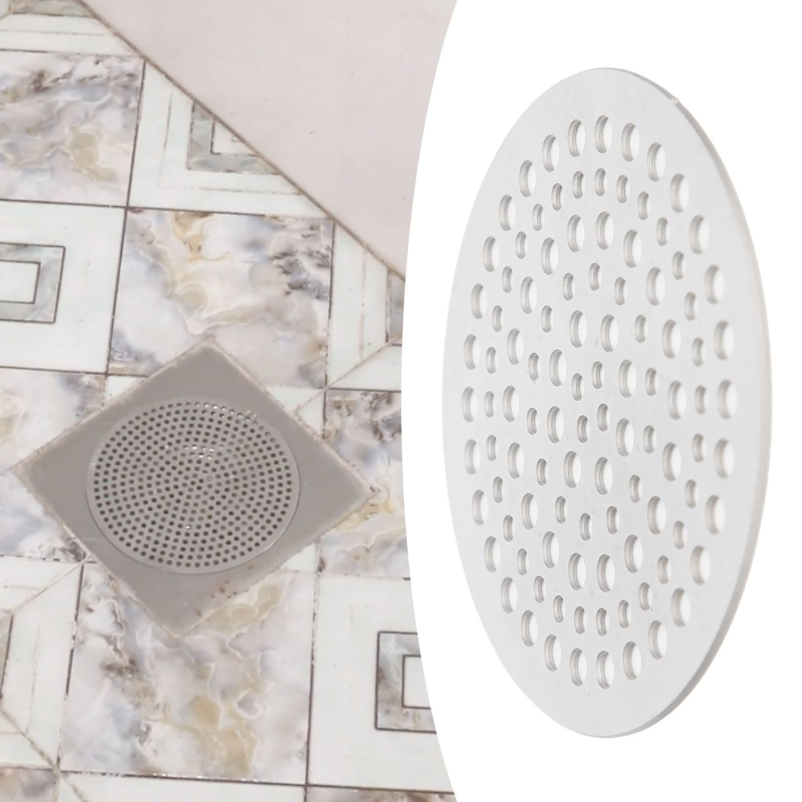 68mm Round Floor Drain Cover Sewer Anti Blocking Hair Strainer Filter Drain view 10