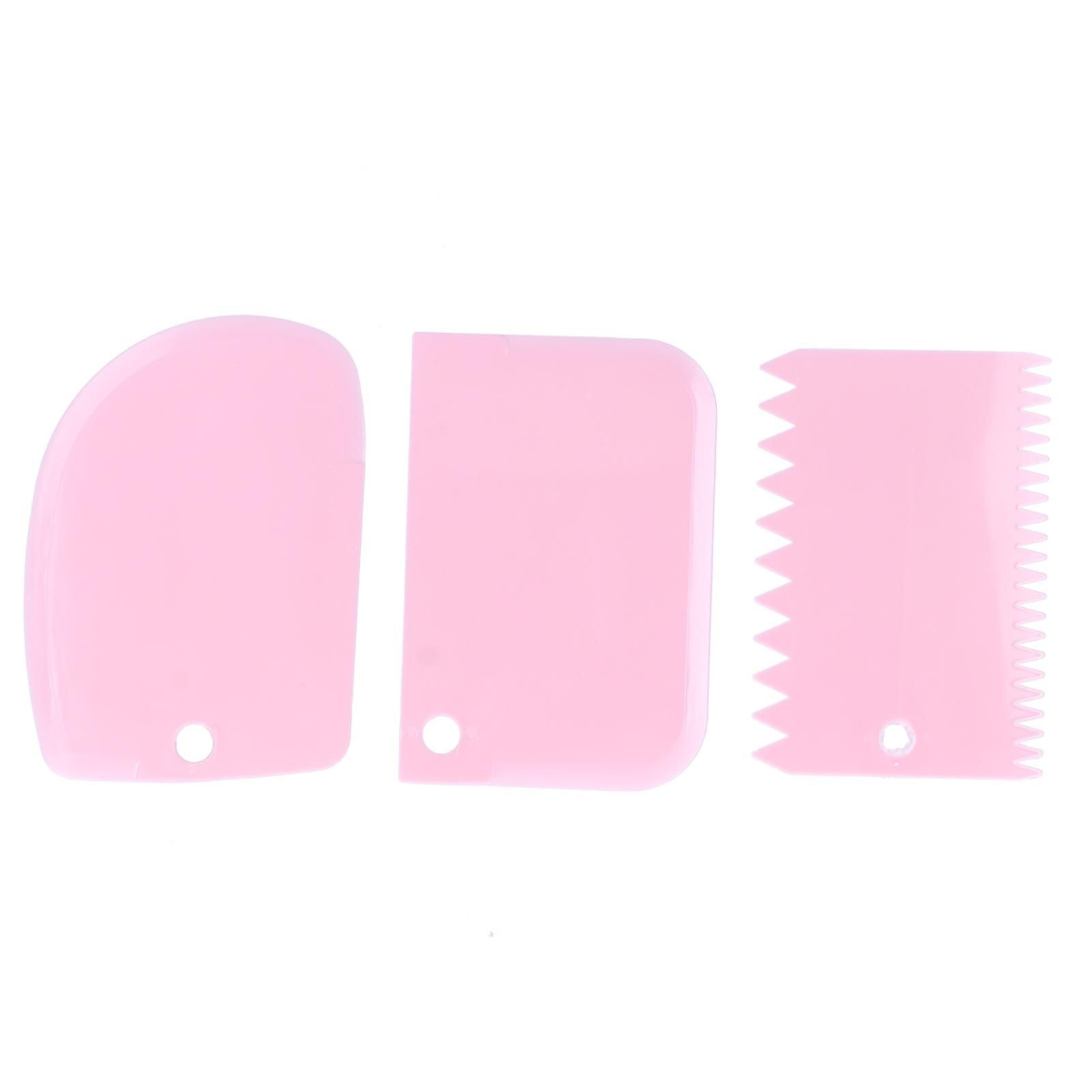 3PCS/Set Cake Cream Scraper Dough Pasty Cutters Scraper Kitchen Tool DIY