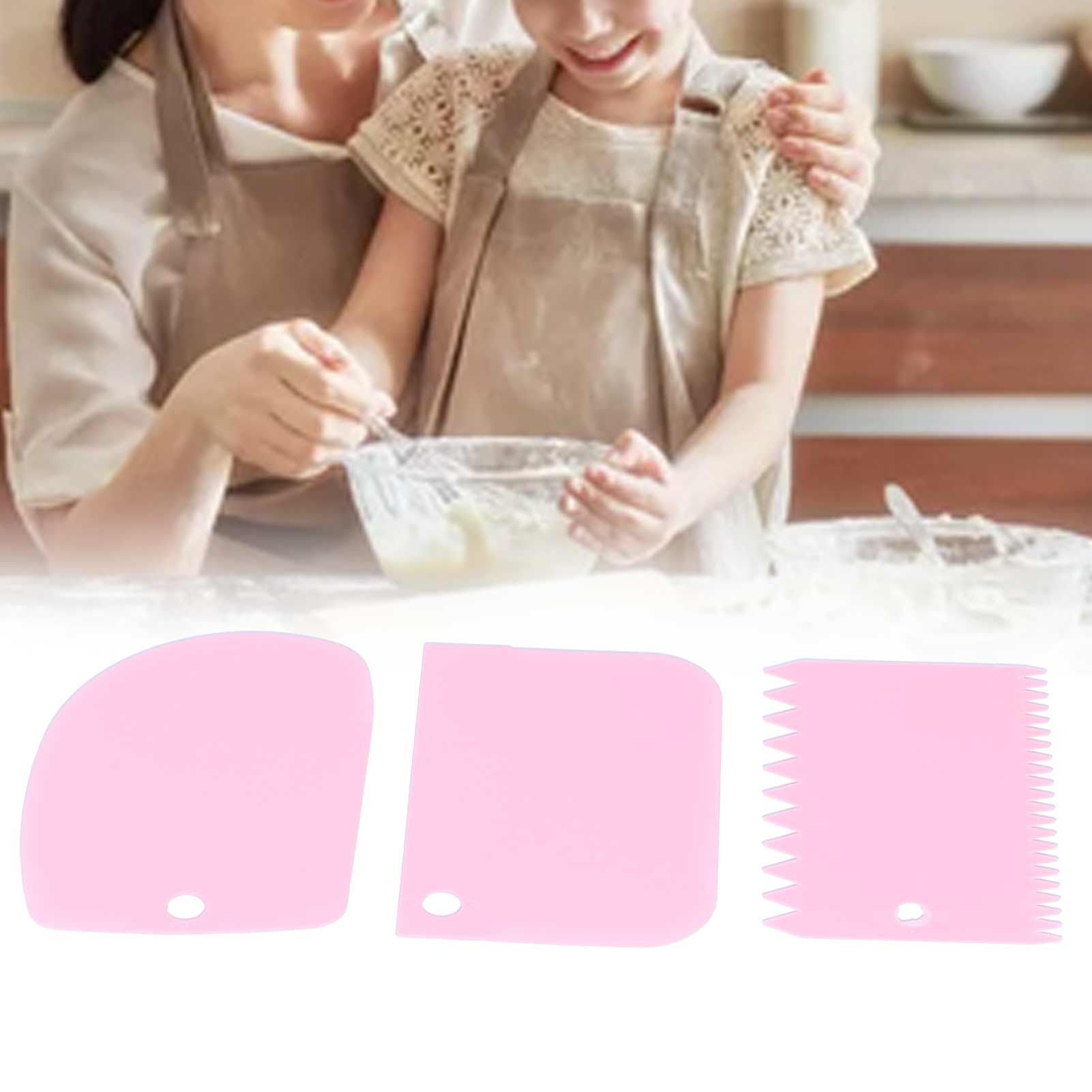3PCS/Set Cake Cream Scraper Dough Pasty Cutters Scraper Kitchen Tool DIY view 12