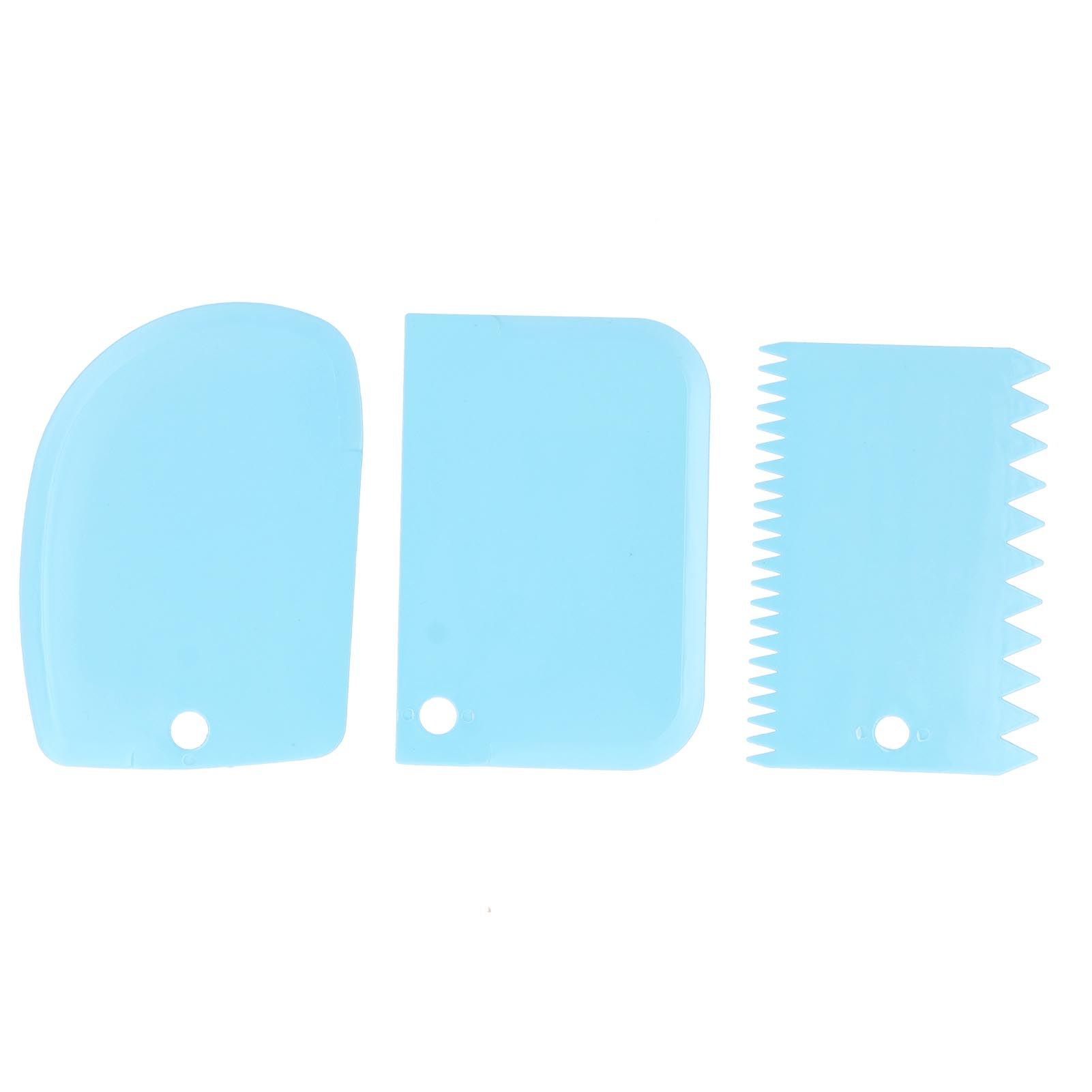 3PCS/Set Cake Cream Scraper Dough Pasty Cutters Scraper Kitchen Tool DIY