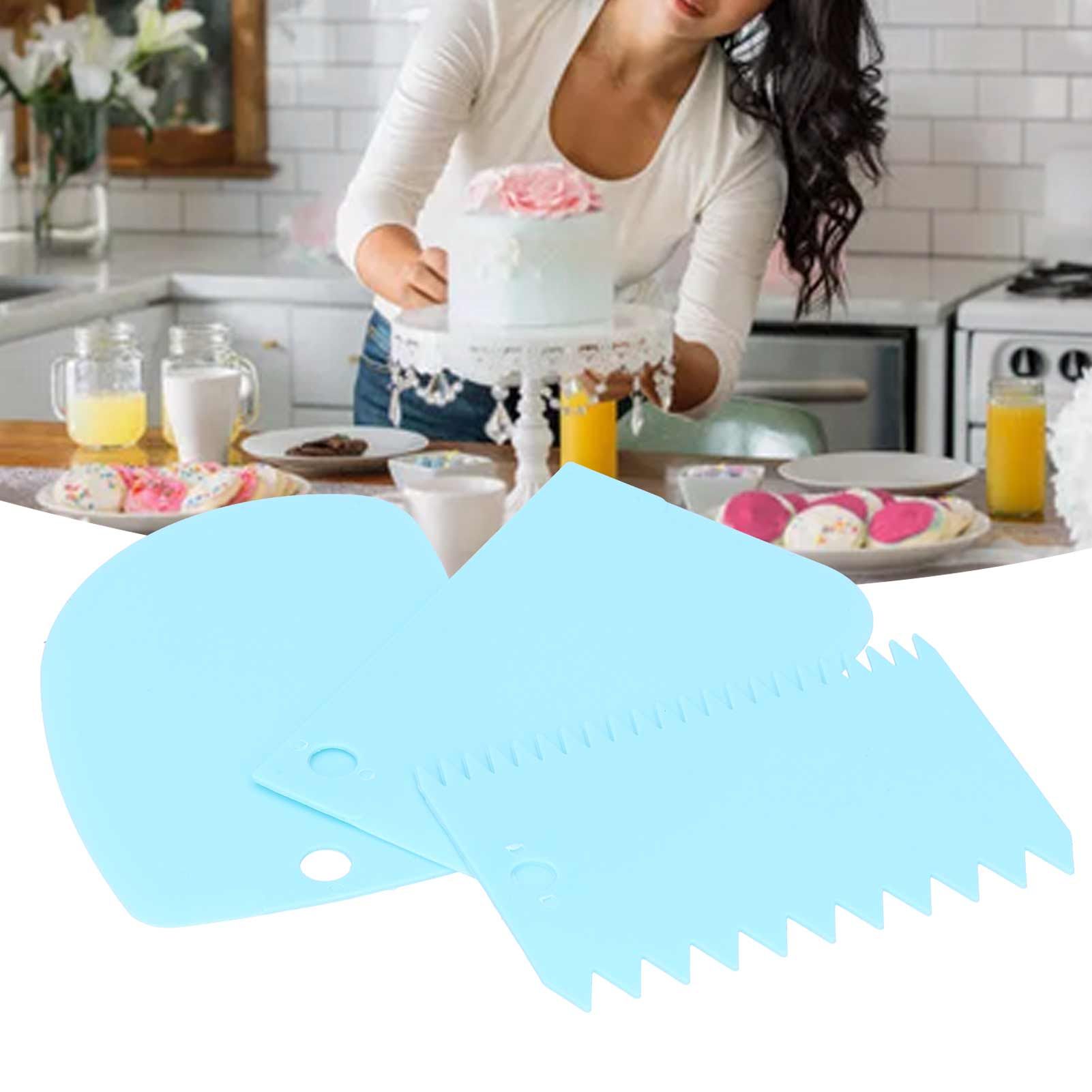 3PCS/Set Cake Cream Scraper Dough Pasty Cutters Scraper Kitchen Tool DIY view 11